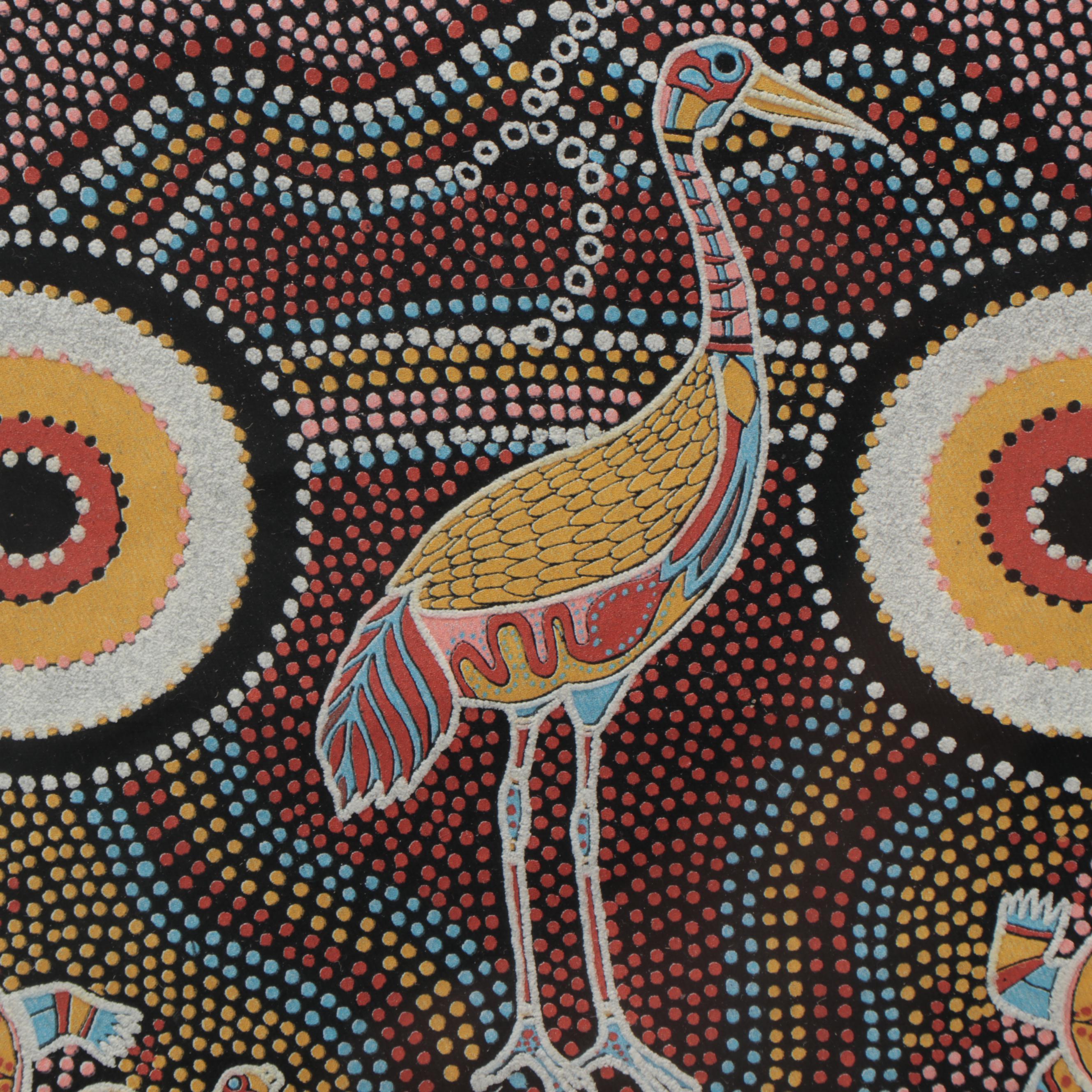 Norbett Lynch Kngwarreye Acrylic Painting "Ngwarle Unty (Flow of Honey)"