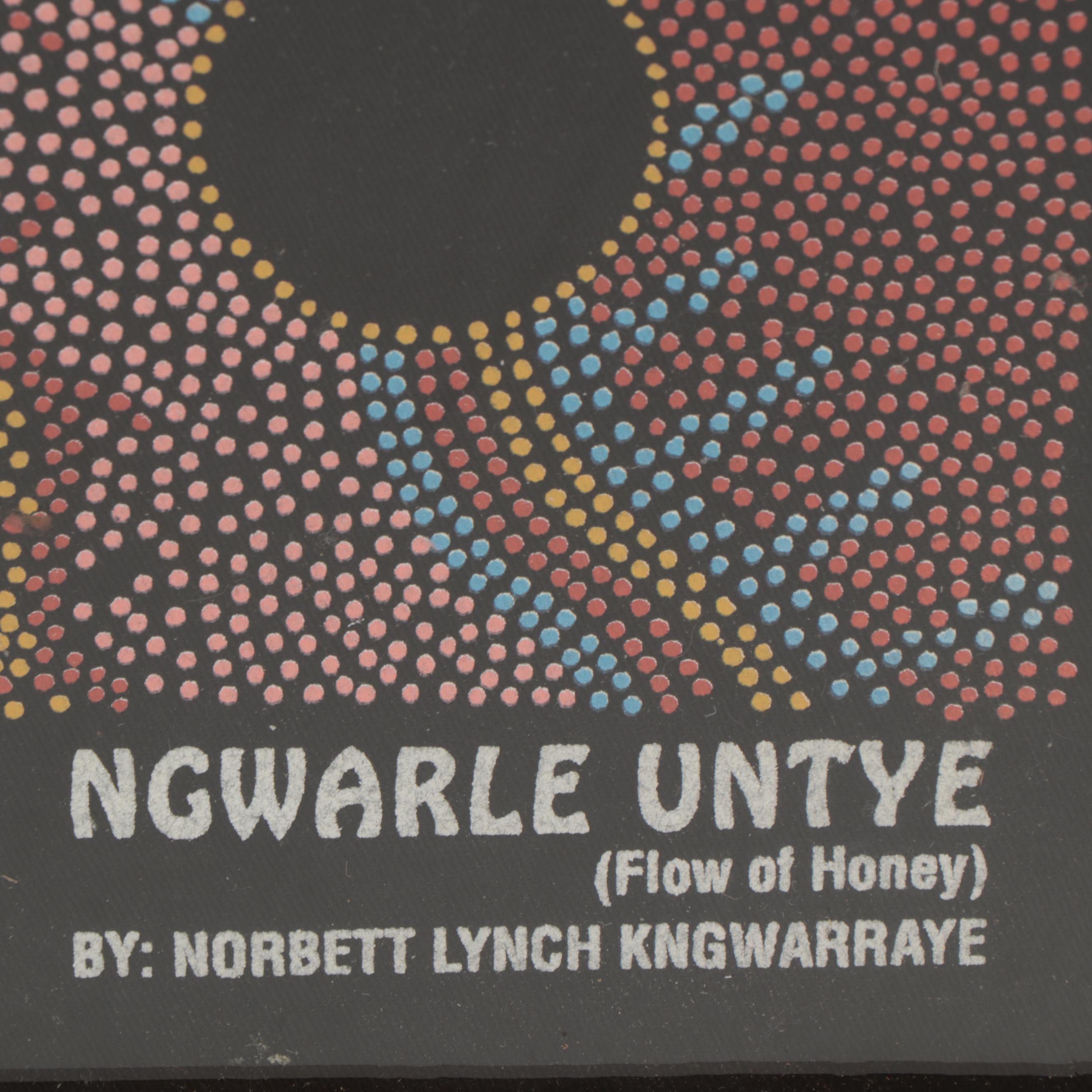 Norbett Lynch Kngwarreye Acrylic Painting "Ngwarle Unty (Flow of Honey)"