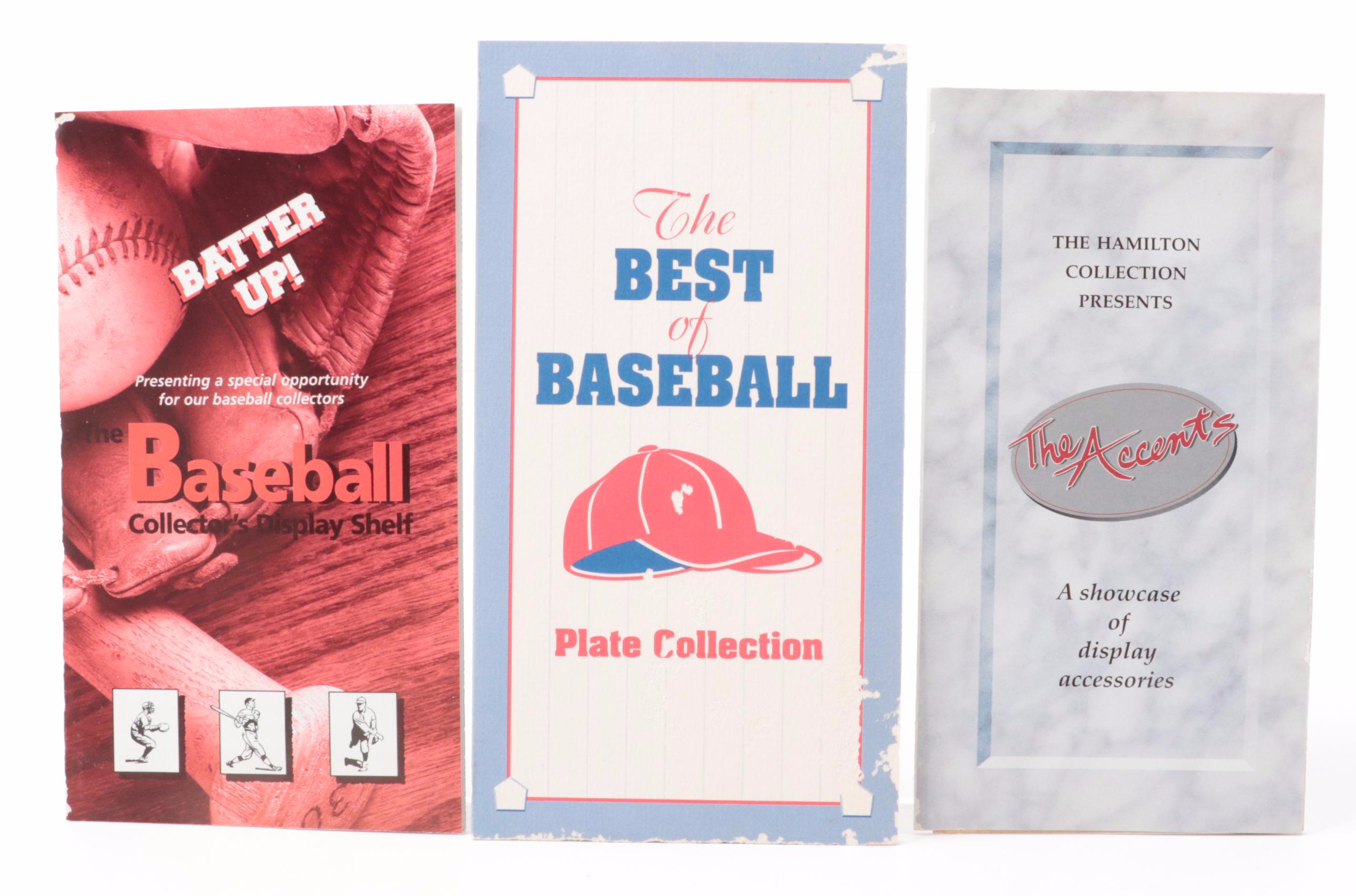 Sports Impressions Mickey Mantle Porcelain Collector Plate and Baseball Figurine