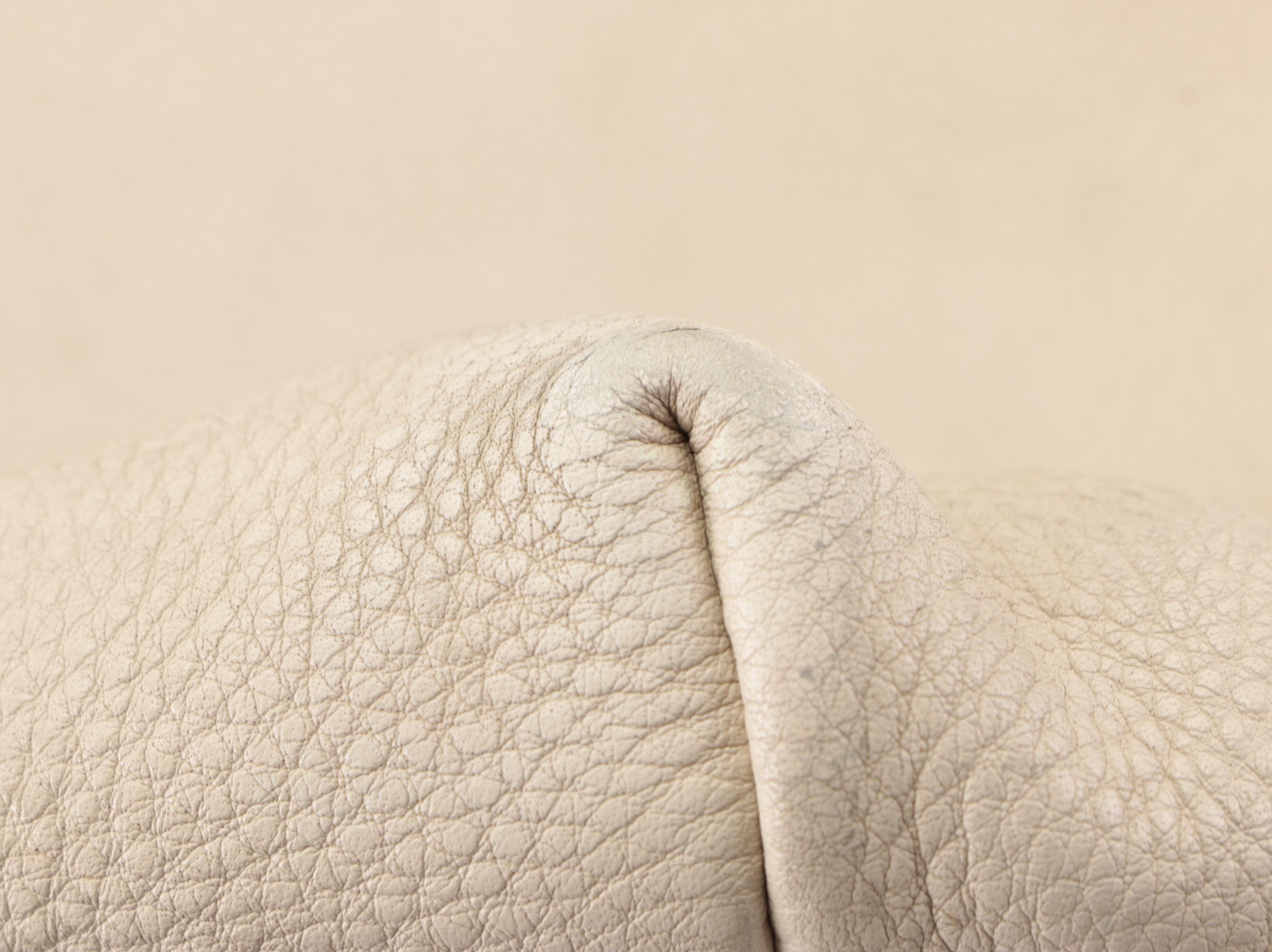 Prada Large Two-Way Shopper Tote in Beige Pebbled Leather