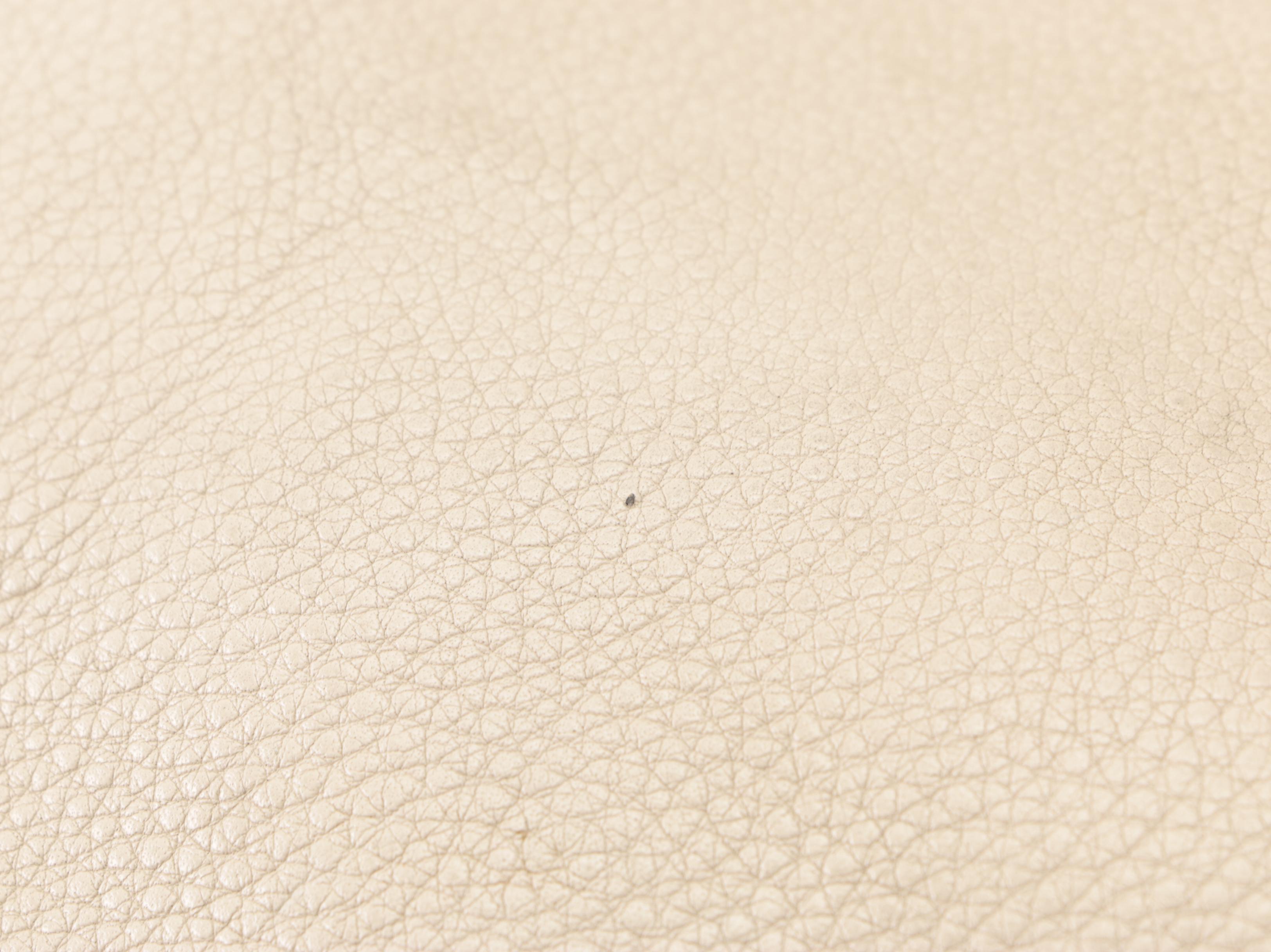 Prada Large Two-Way Shopper Tote in Beige Pebbled Leather