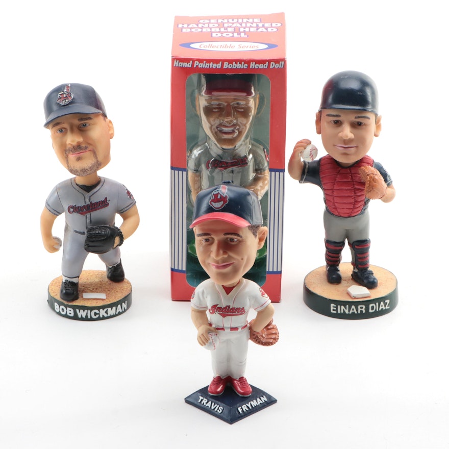 Cleveland Indians Alomar, Diaz, Other MLB Baseball Resin Nodder Bobbleheads