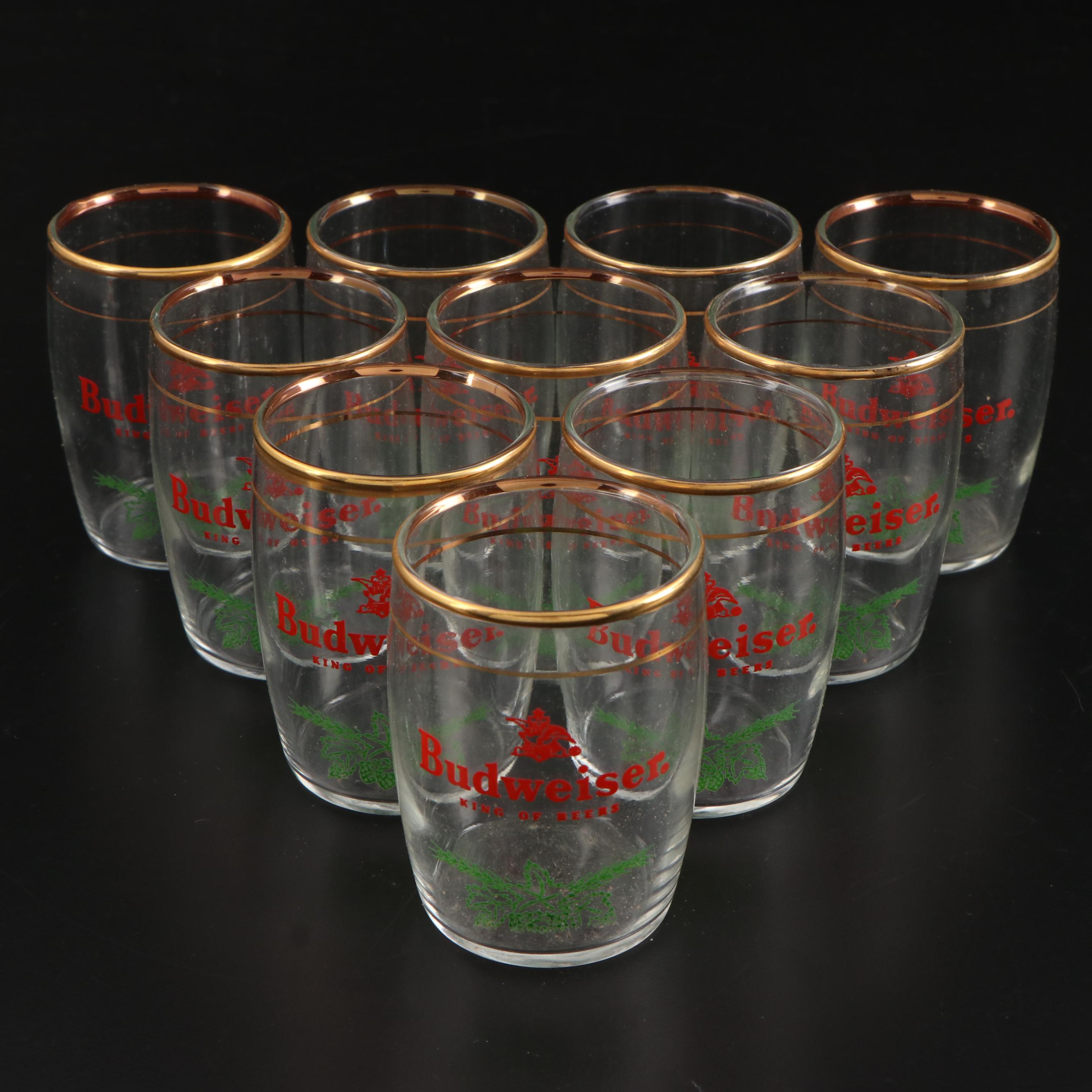Budweiser King of Beers Christmas Themed Sampler Glasses