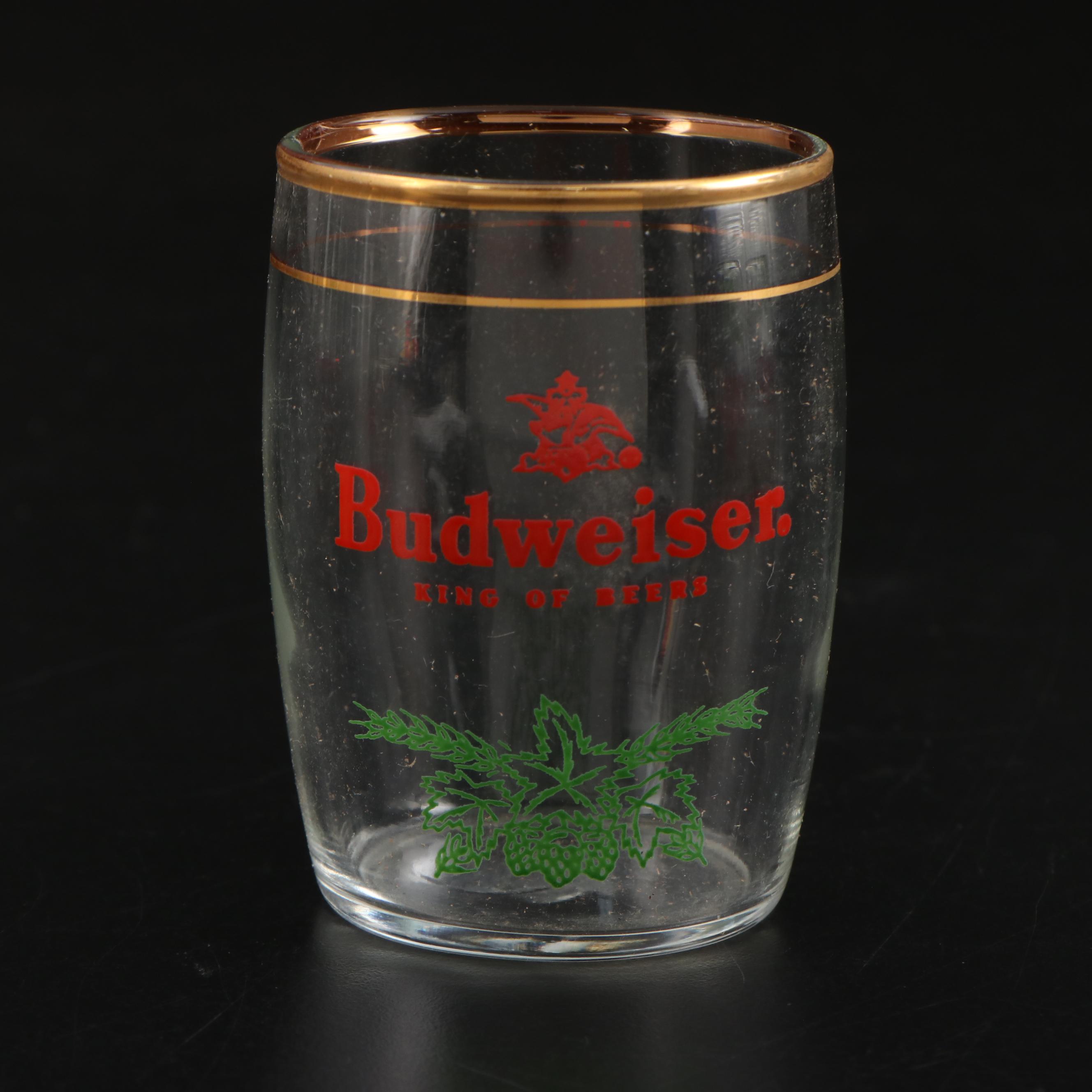 Budweiser King of Beers Christmas Themed Sampler Glasses