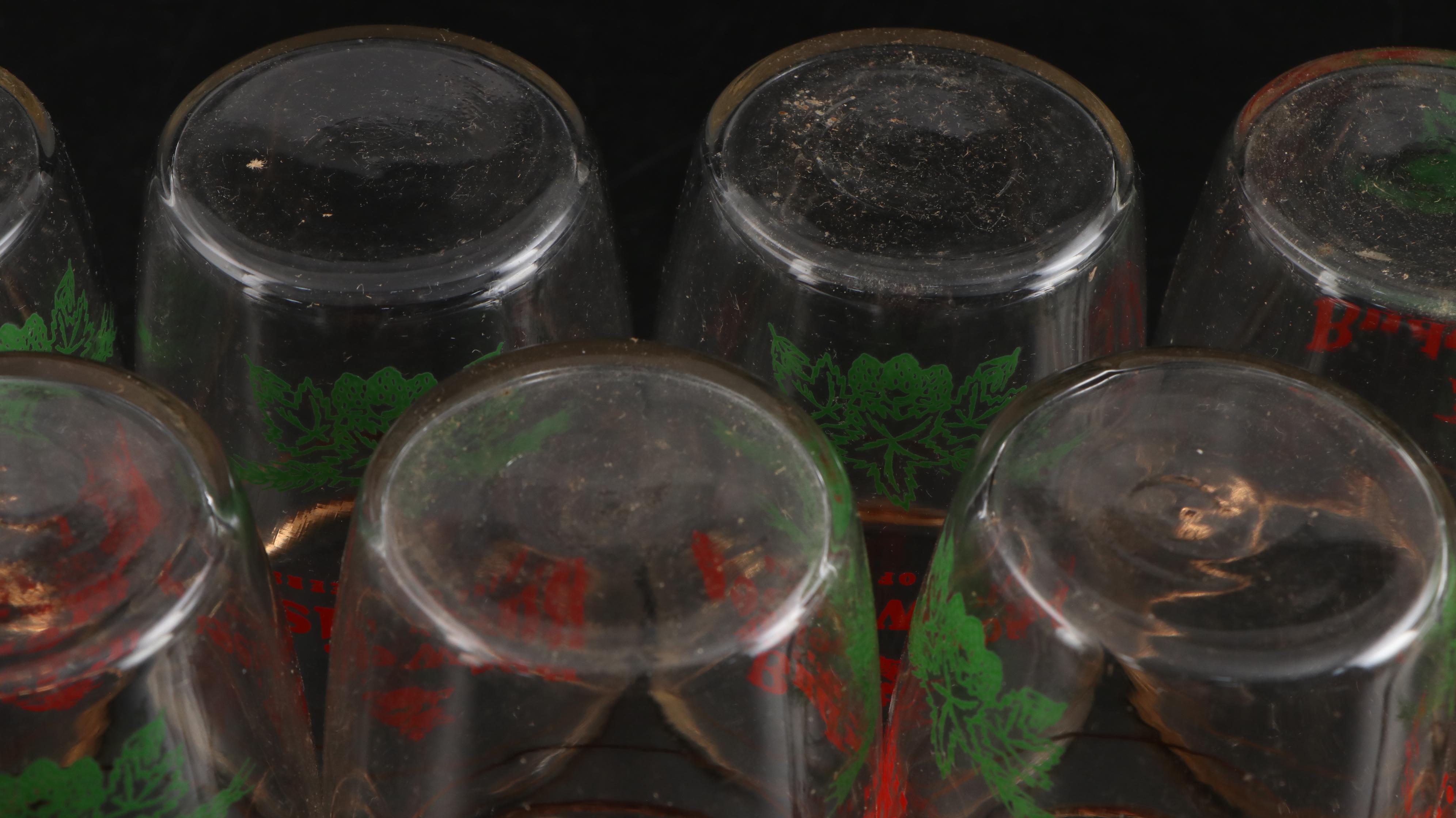 Budweiser King of Beers Christmas Themed Sampler Glasses