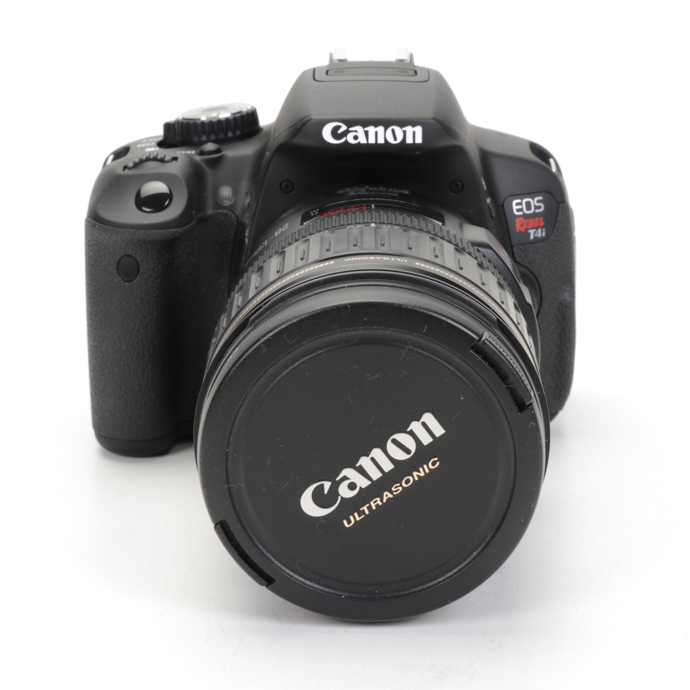 Canon EOS Rebel T4i DSLR with Canon Lenses and Case