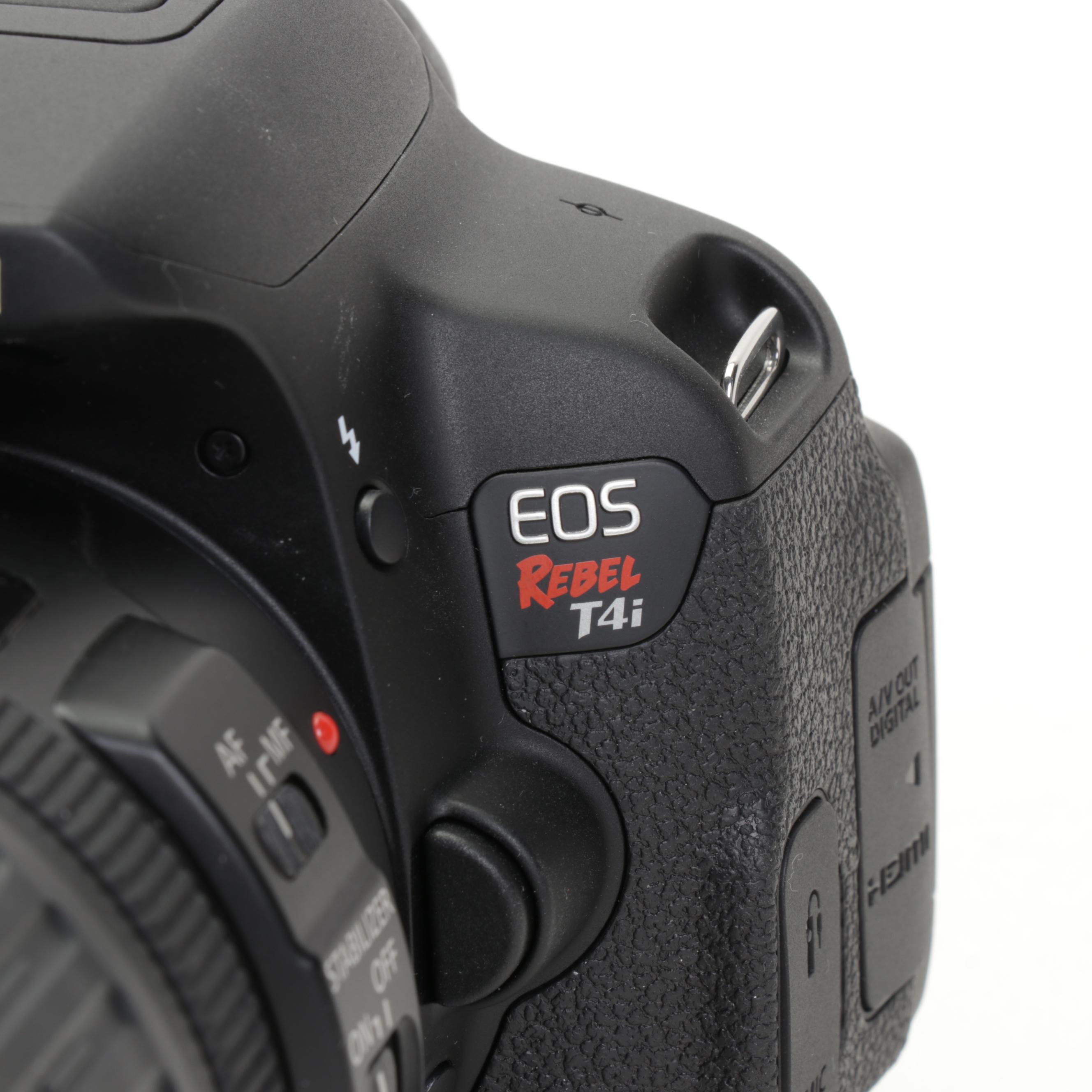 Canon EOS Rebel T4i DSLR with Canon Lenses and Case