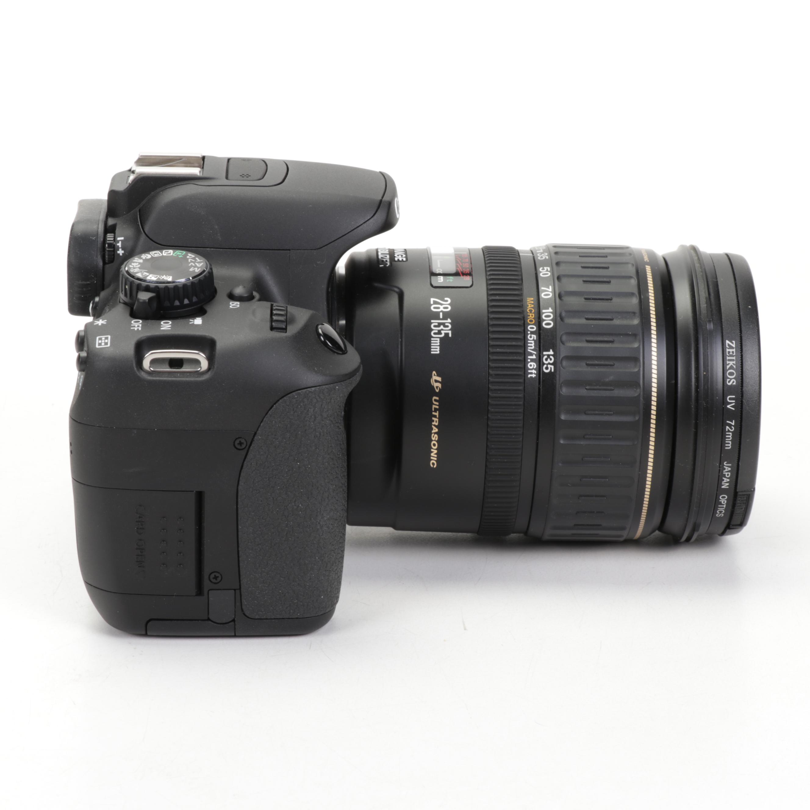 Canon EOS Rebel T4i DSLR with Canon Lenses and Case