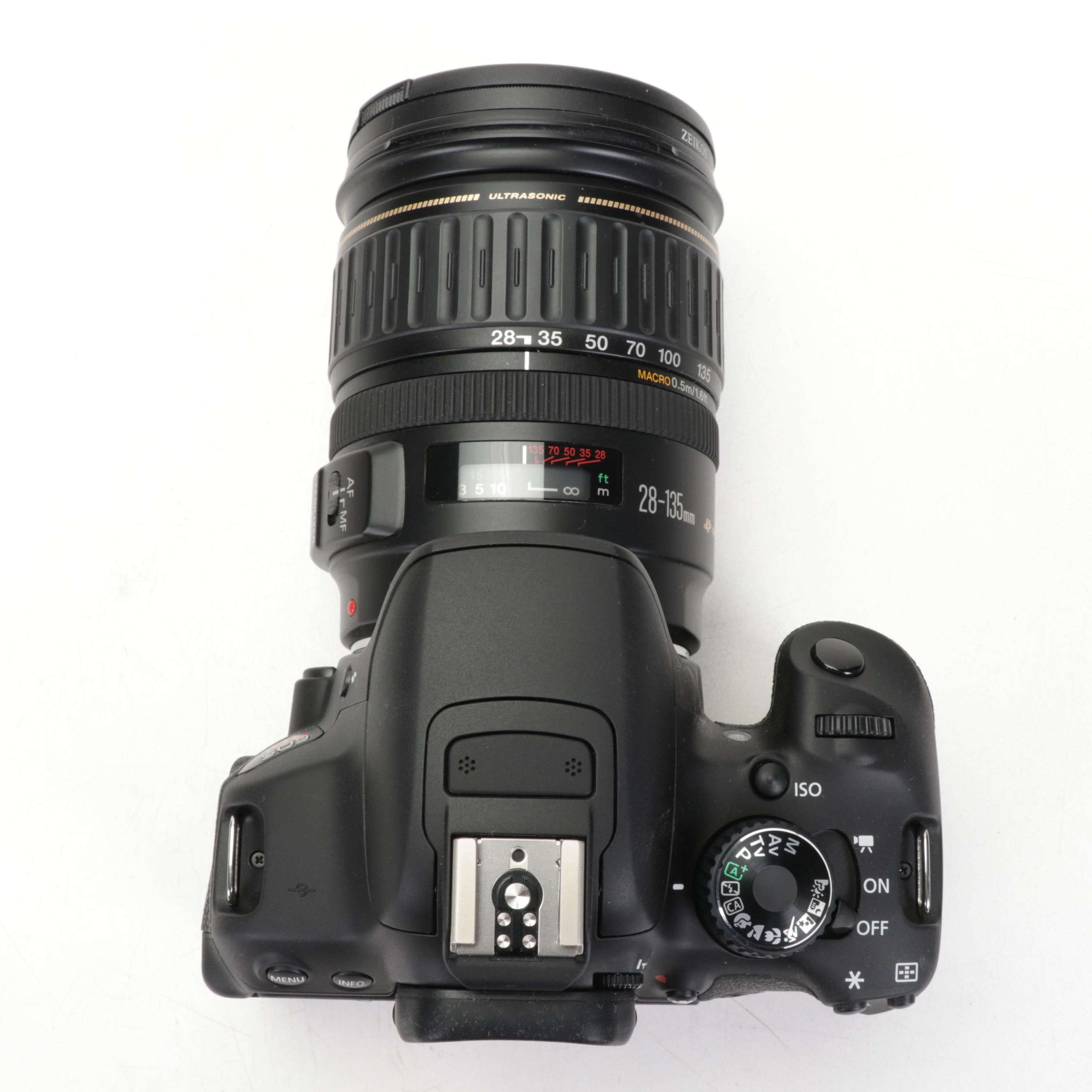 Canon EOS Rebel T4i DSLR with Canon Lenses and Case