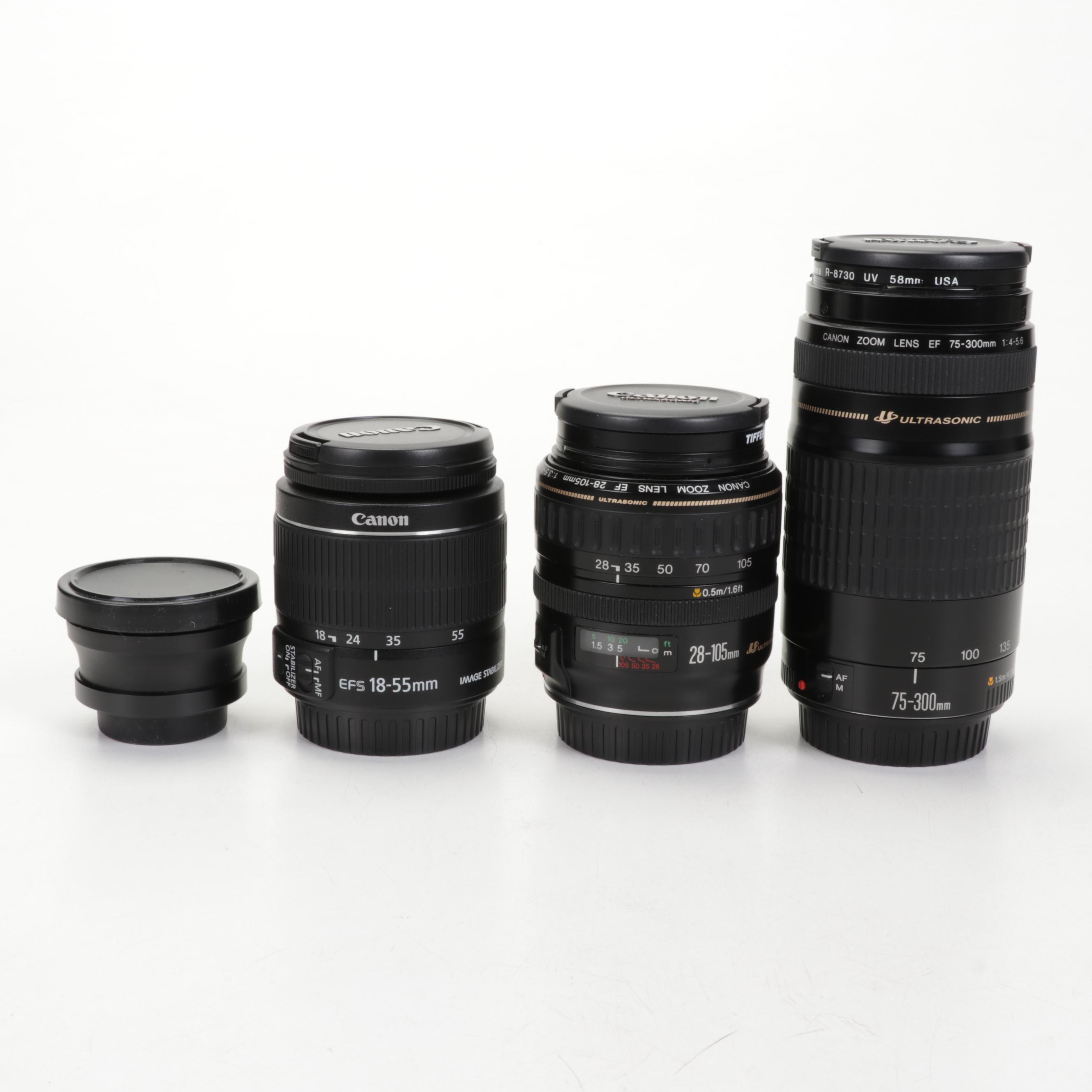 Canon EOS Rebel T4i DSLR with Canon Lenses and Case