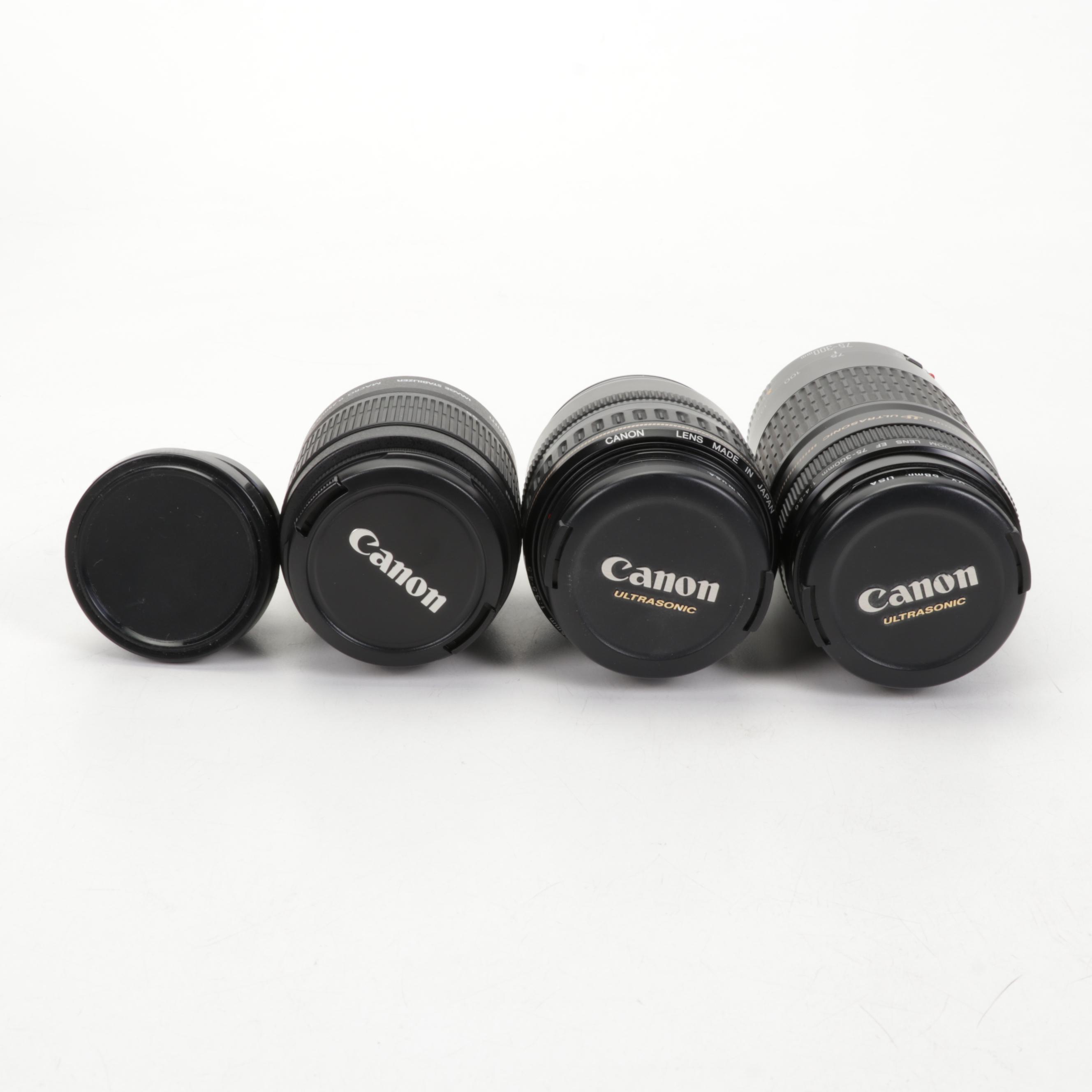 Canon EOS Rebel T4i DSLR with Canon Lenses and Case