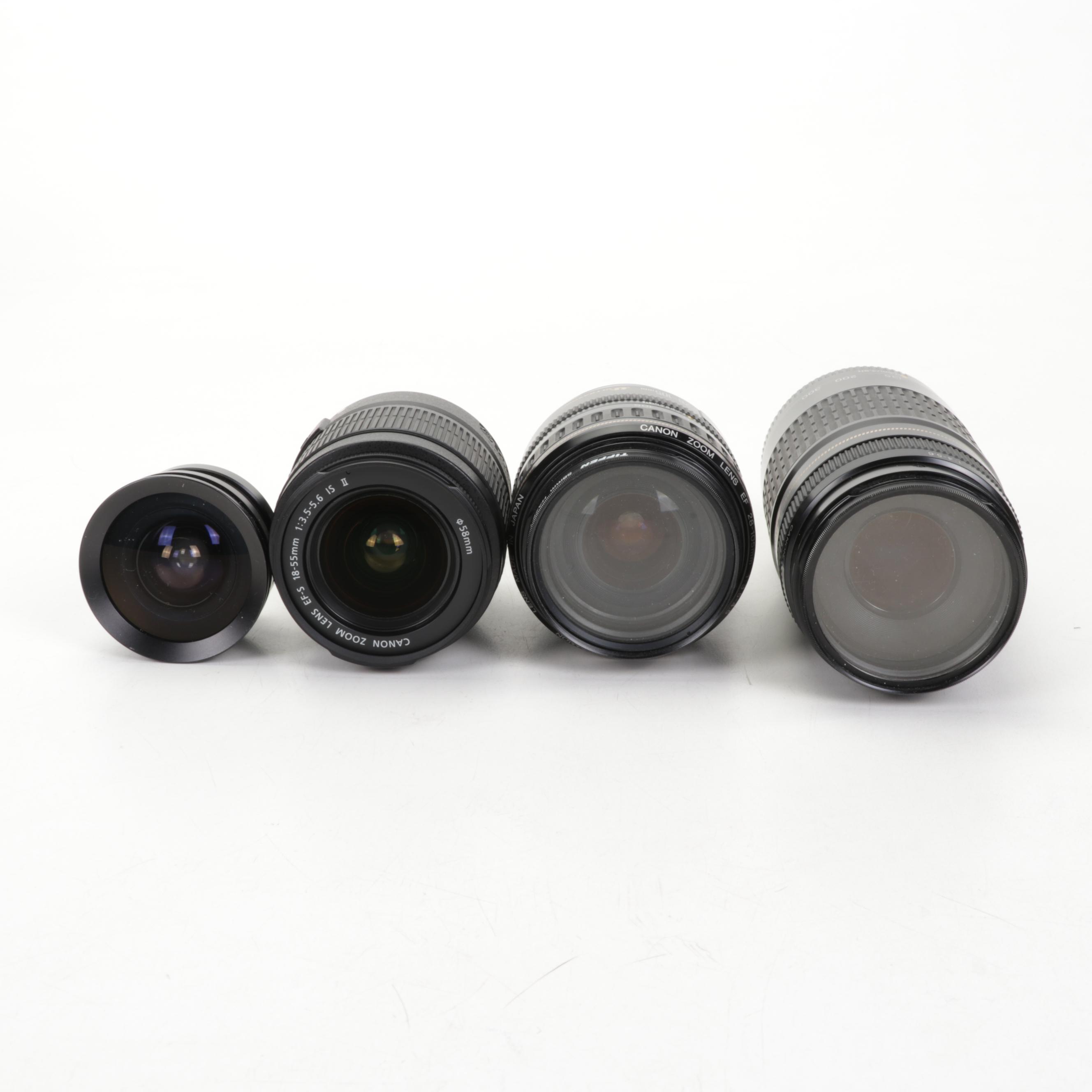 Canon EOS Rebel T4i DSLR with Canon Lenses and Case