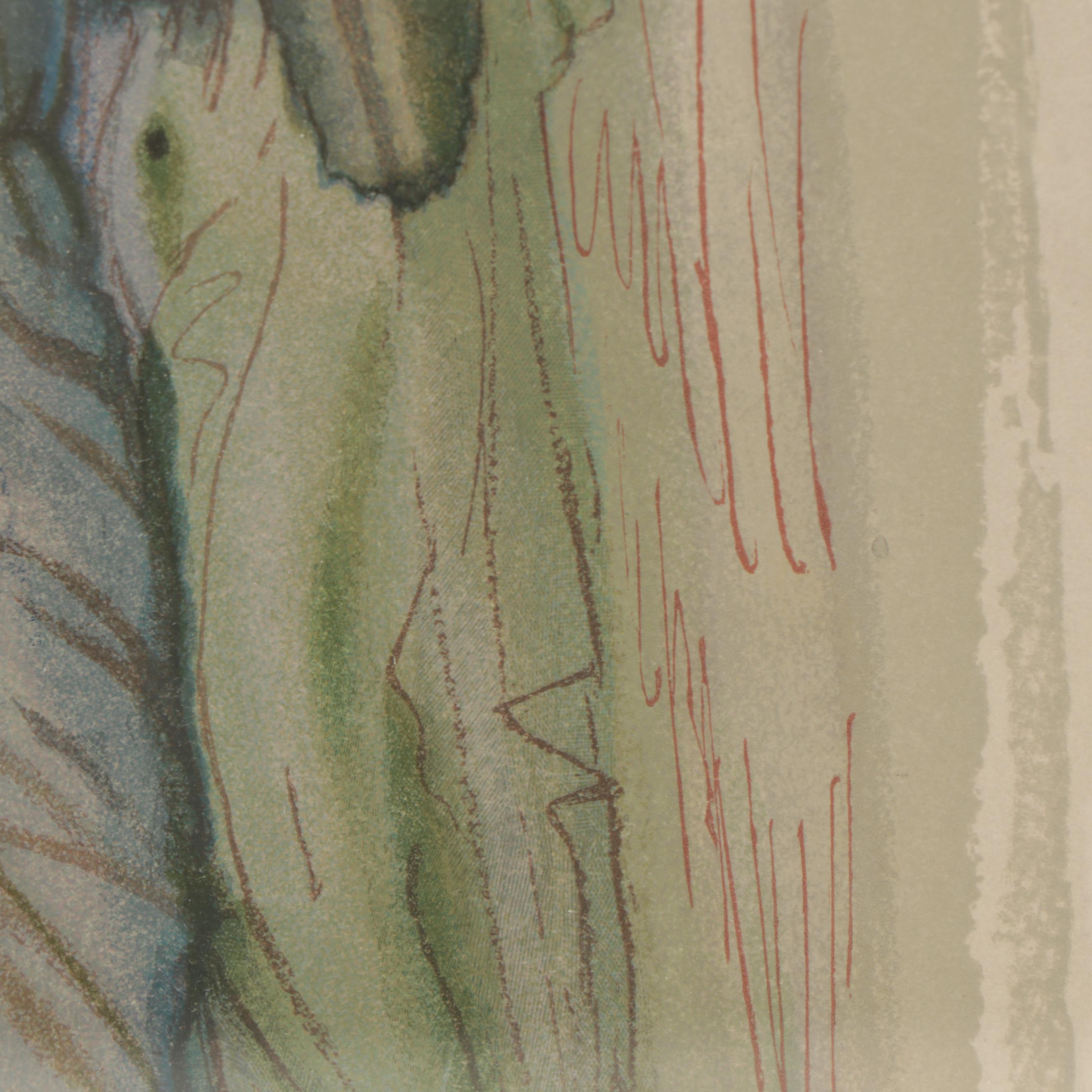 Salvador Dalí Wood Engraving "Preparation for the Last Prayer," Circa 1960