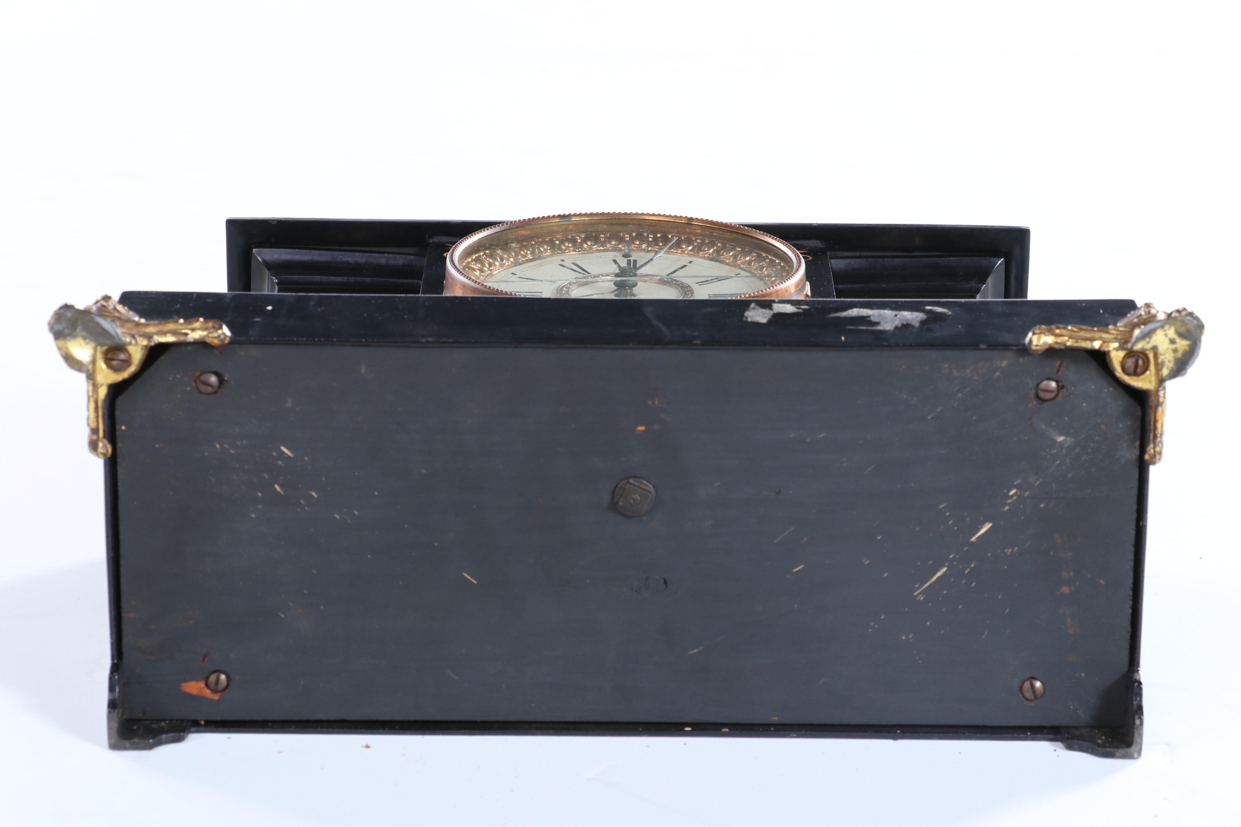 Ansonia Cast Iron Mantle Clock Late 19th/Early 20th Century