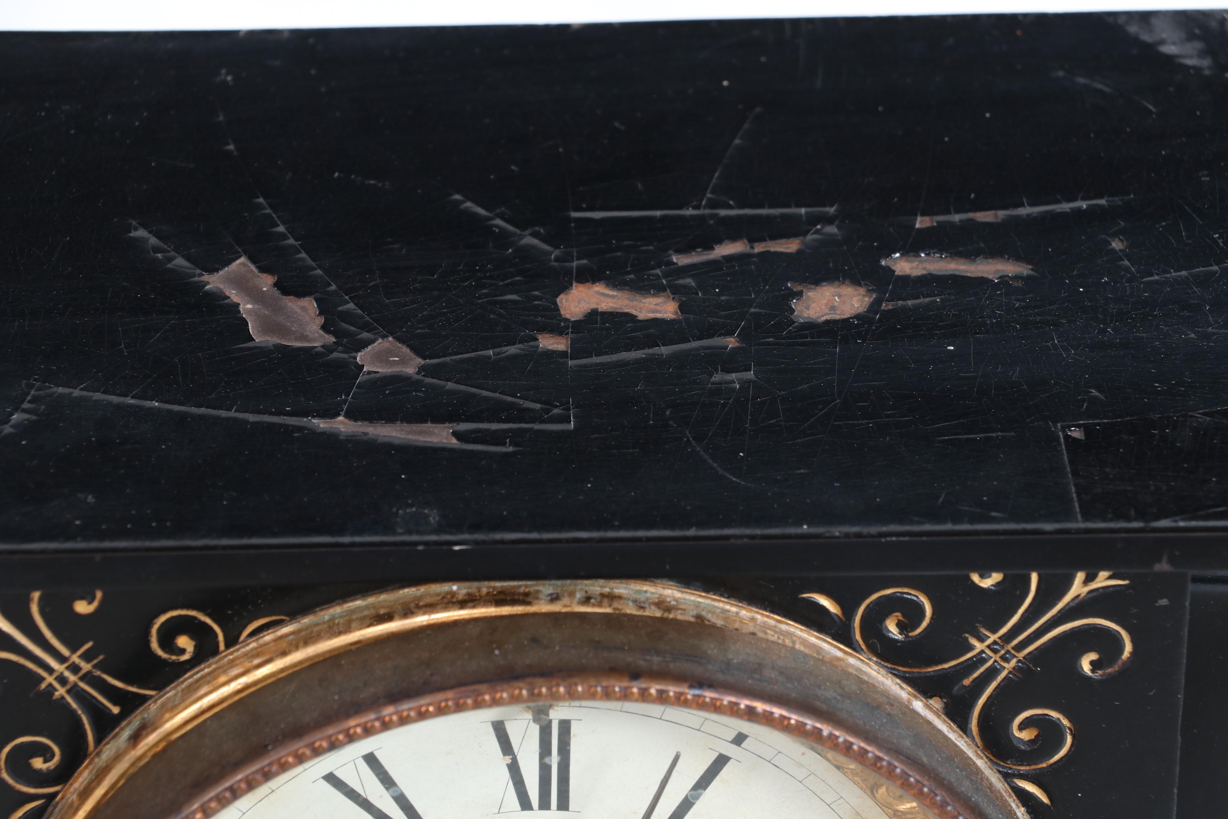 Ansonia Cast Iron Mantle Clock Late 19th/Early 20th Century