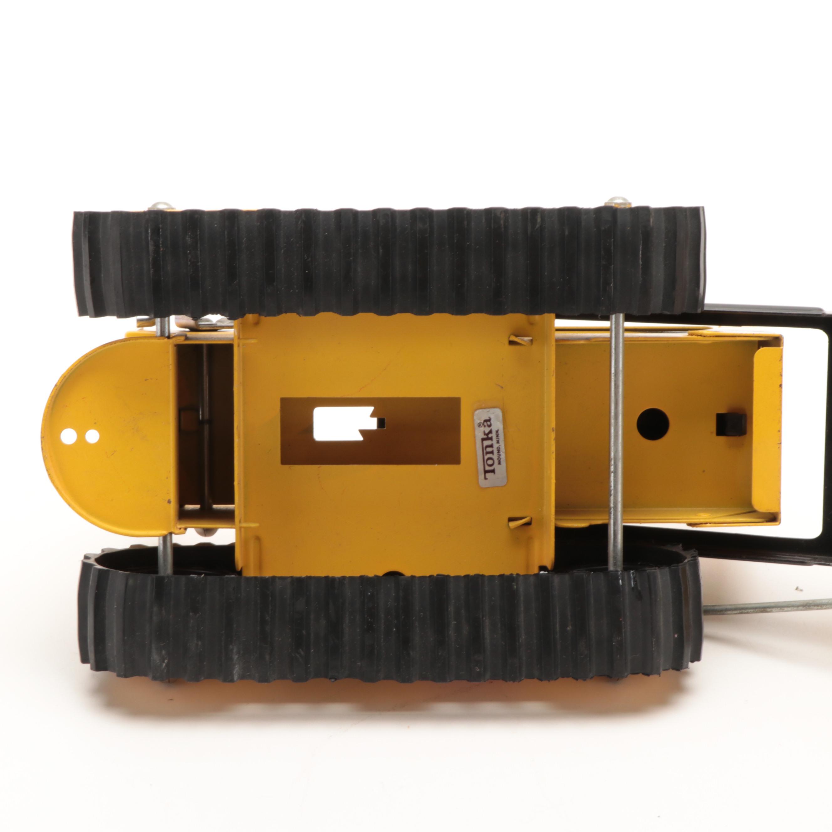 Tonka Loader with Tonka Dump Truck and Cement Mixer, 1960s