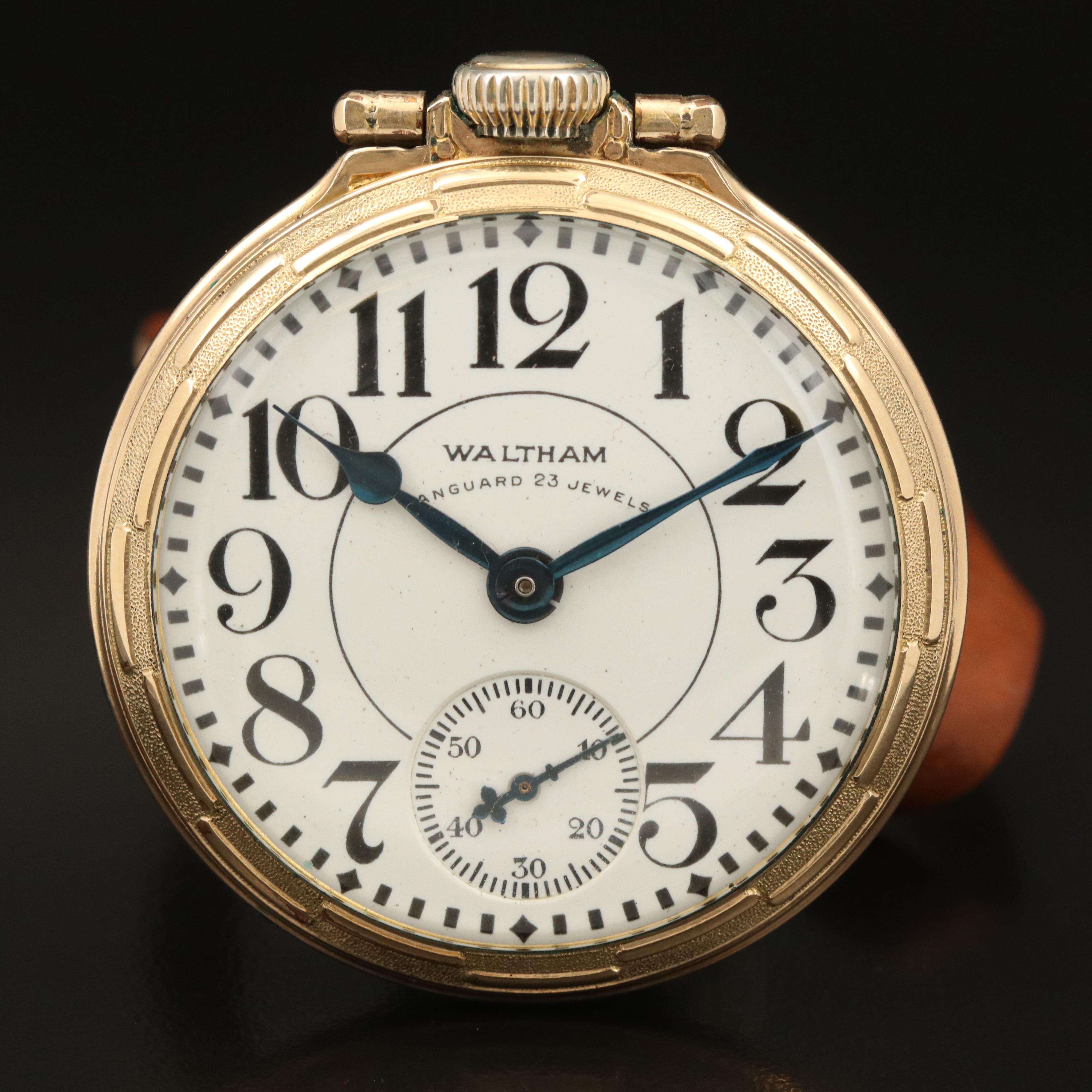 1936 Waltham Vanguard Railroad Grade Pocket Watch