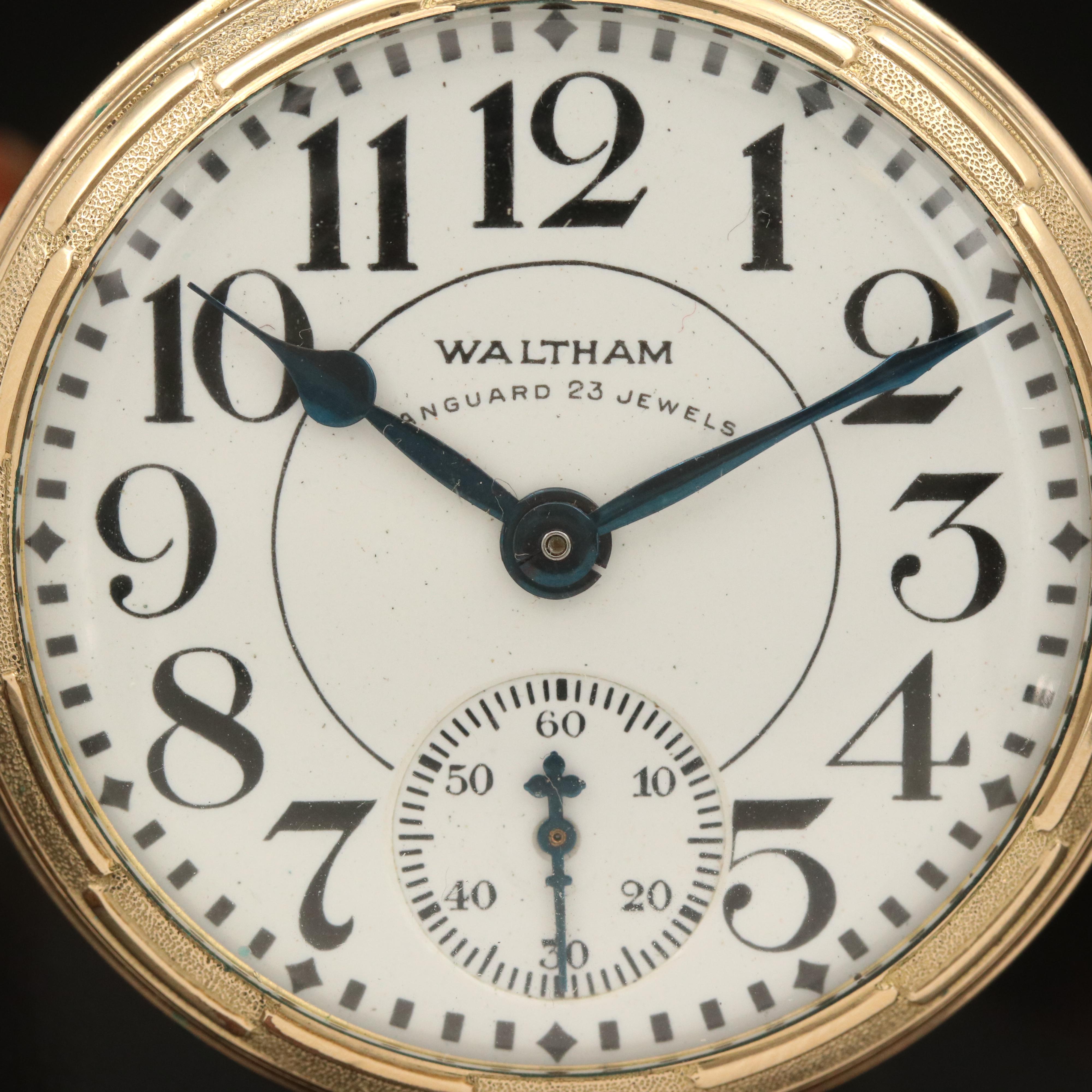 1936 Waltham Vanguard Railroad Grade Pocket Watch