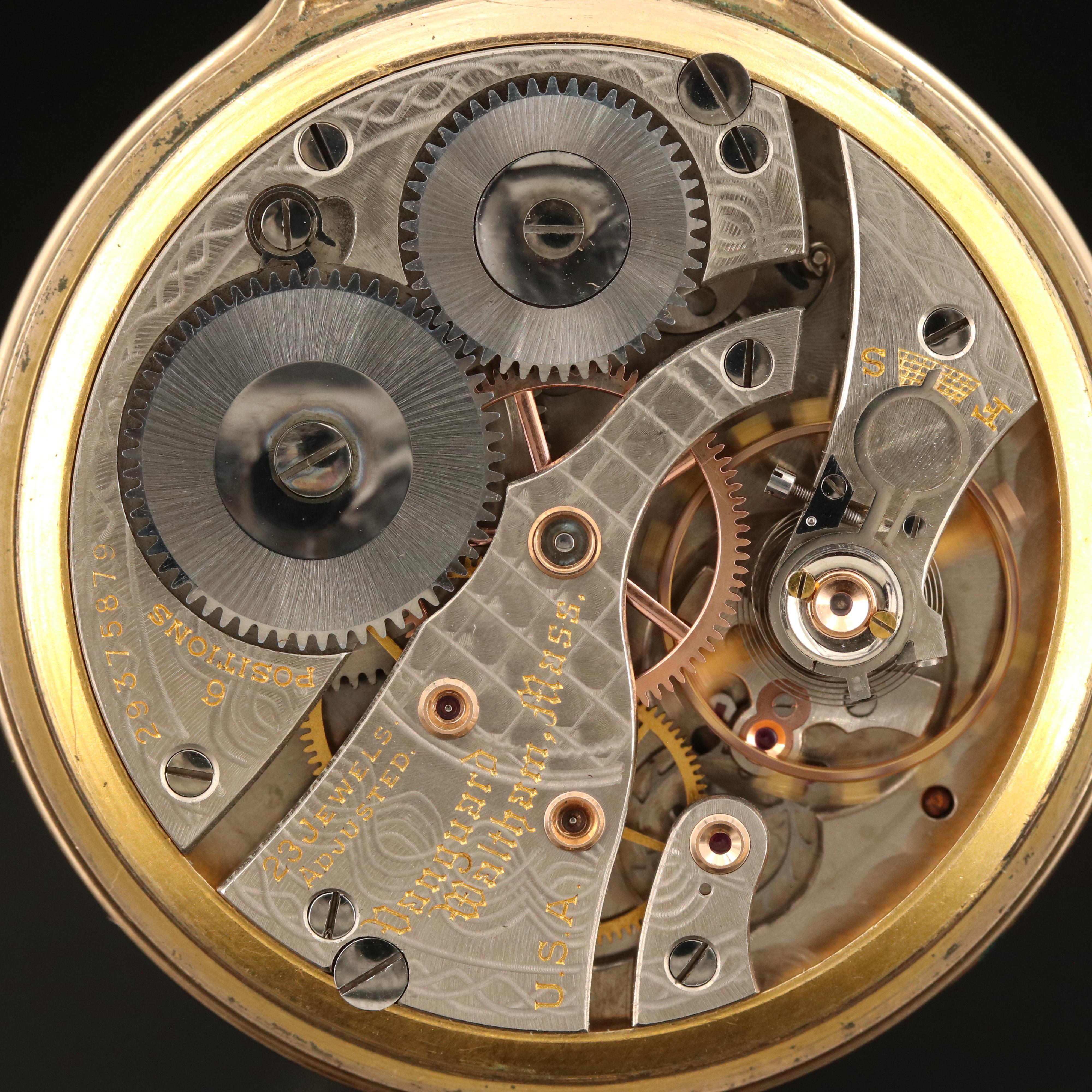 1936 Waltham Vanguard Railroad Grade Pocket Watch