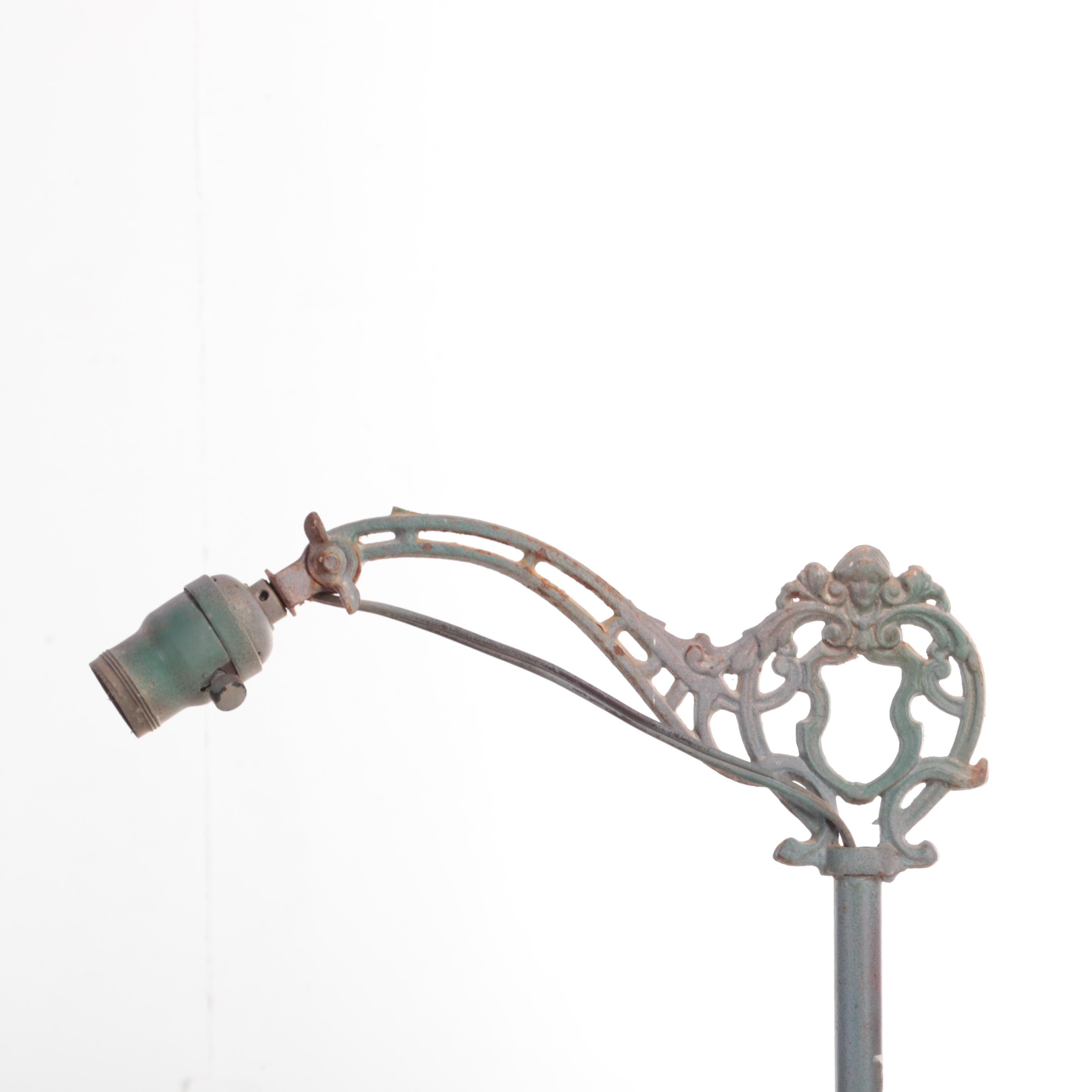 Victorian Style Cast Iron Bridge Floor Lamp, 20th Century