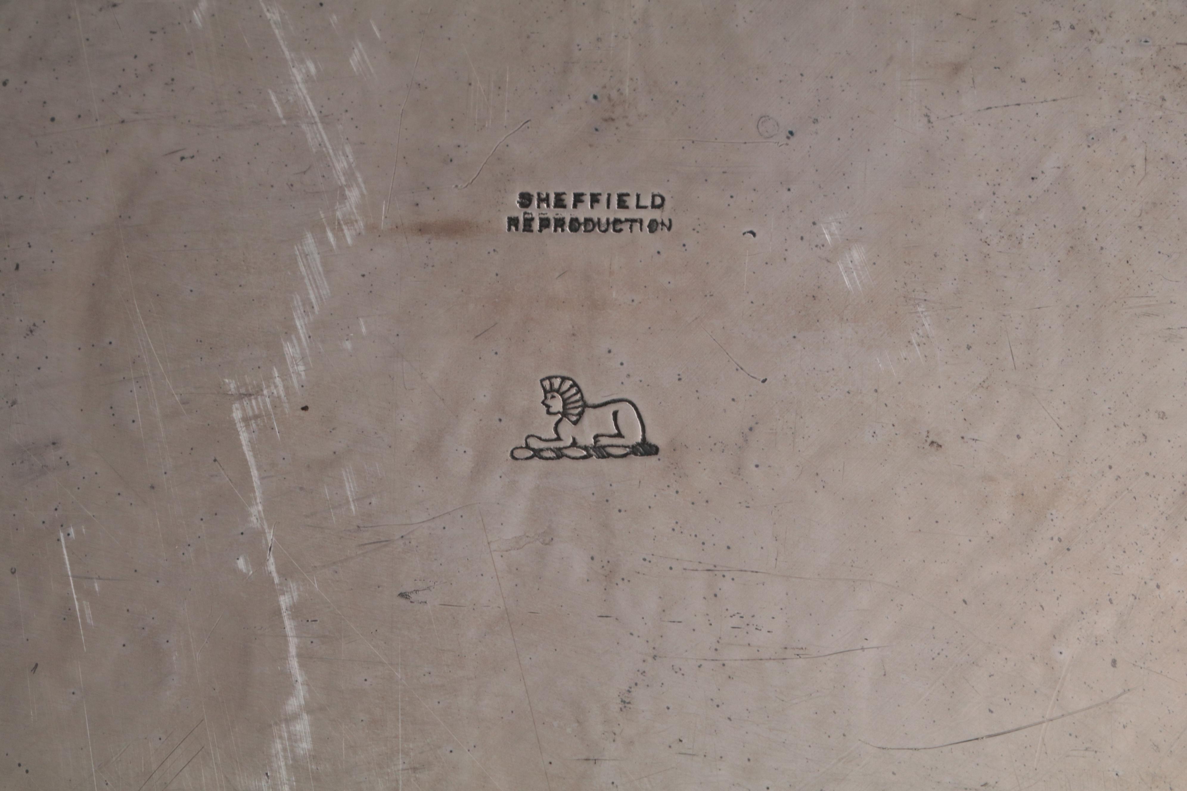 Sheffield Reproduction Silver Plate Serving Tray