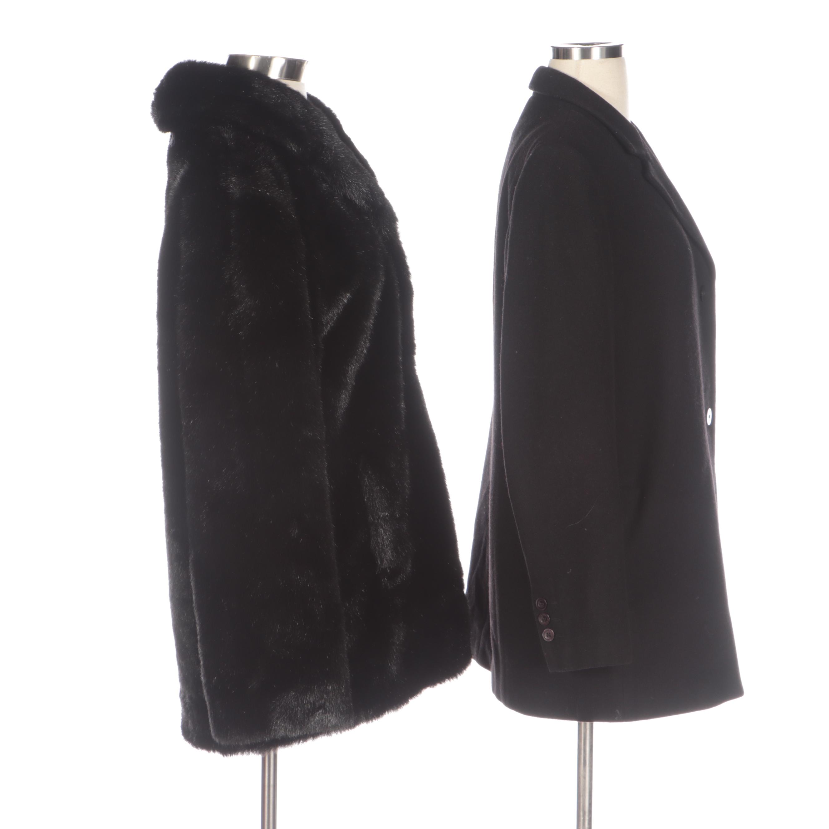 Pacific Rose and Bernard Holtzman Faux Fur and Woolen Coats