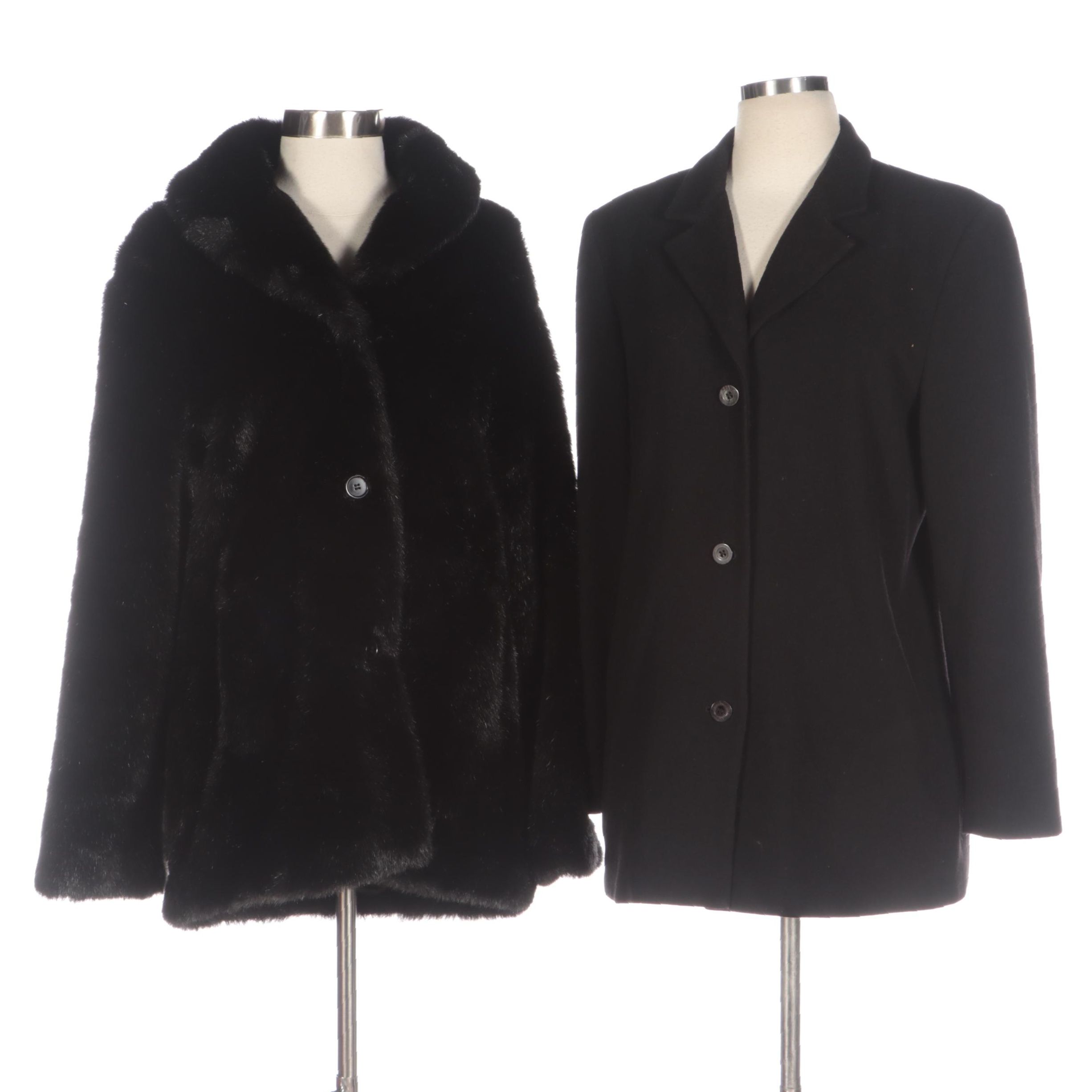 Pacific Rose and Bernard Holtzman Faux Fur and Woolen Coats