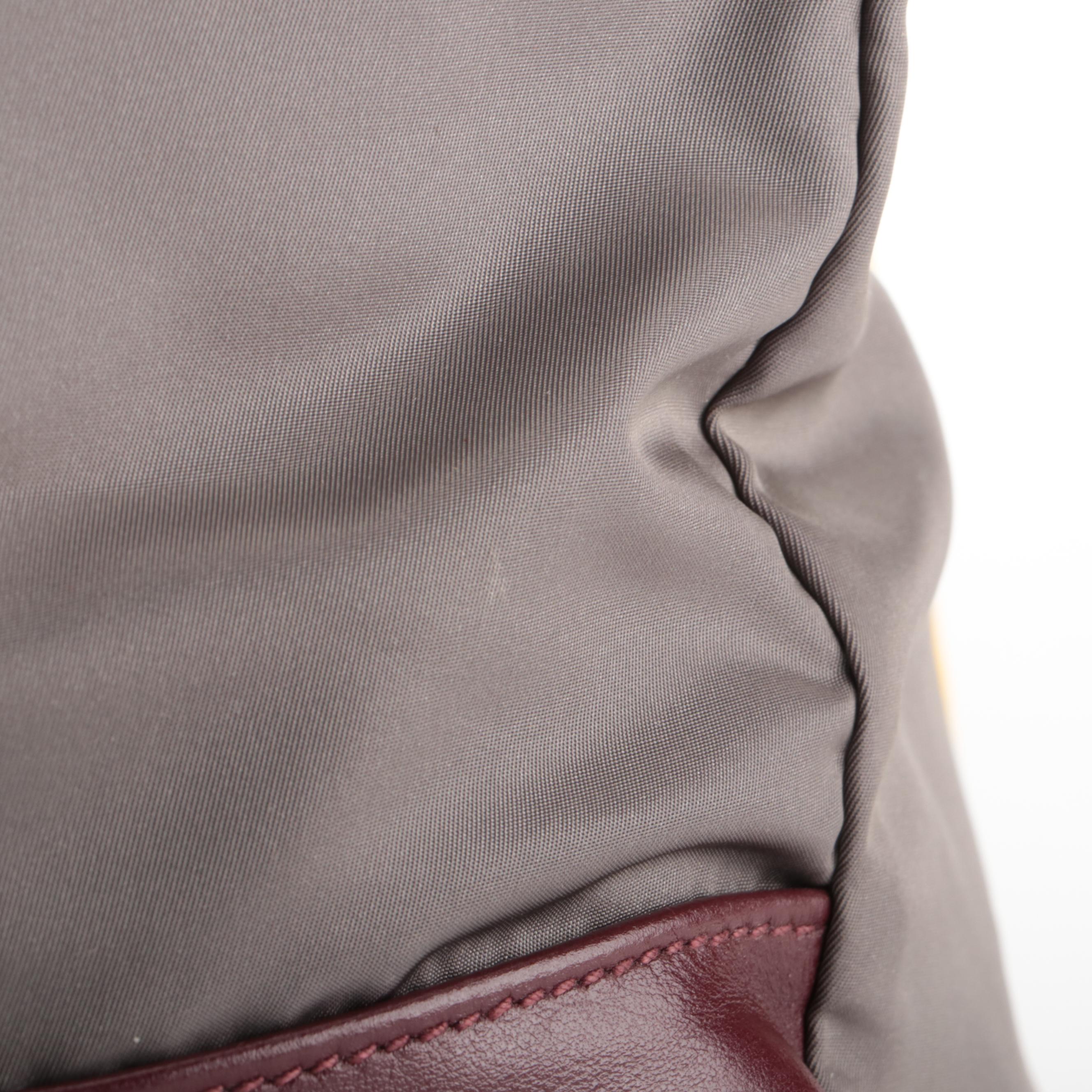 Prada Fold-Over Convertible Backpack Tote in Tessuto Nylon and Leather Trim