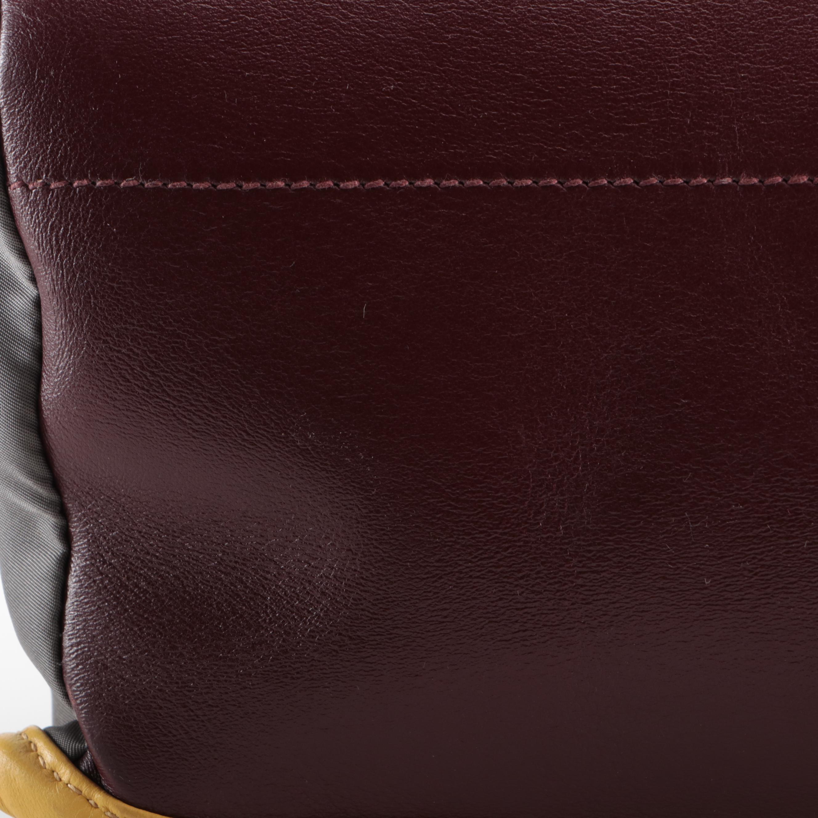 Prada Fold-Over Convertible Backpack Tote in Tessuto Nylon and Leather Trim