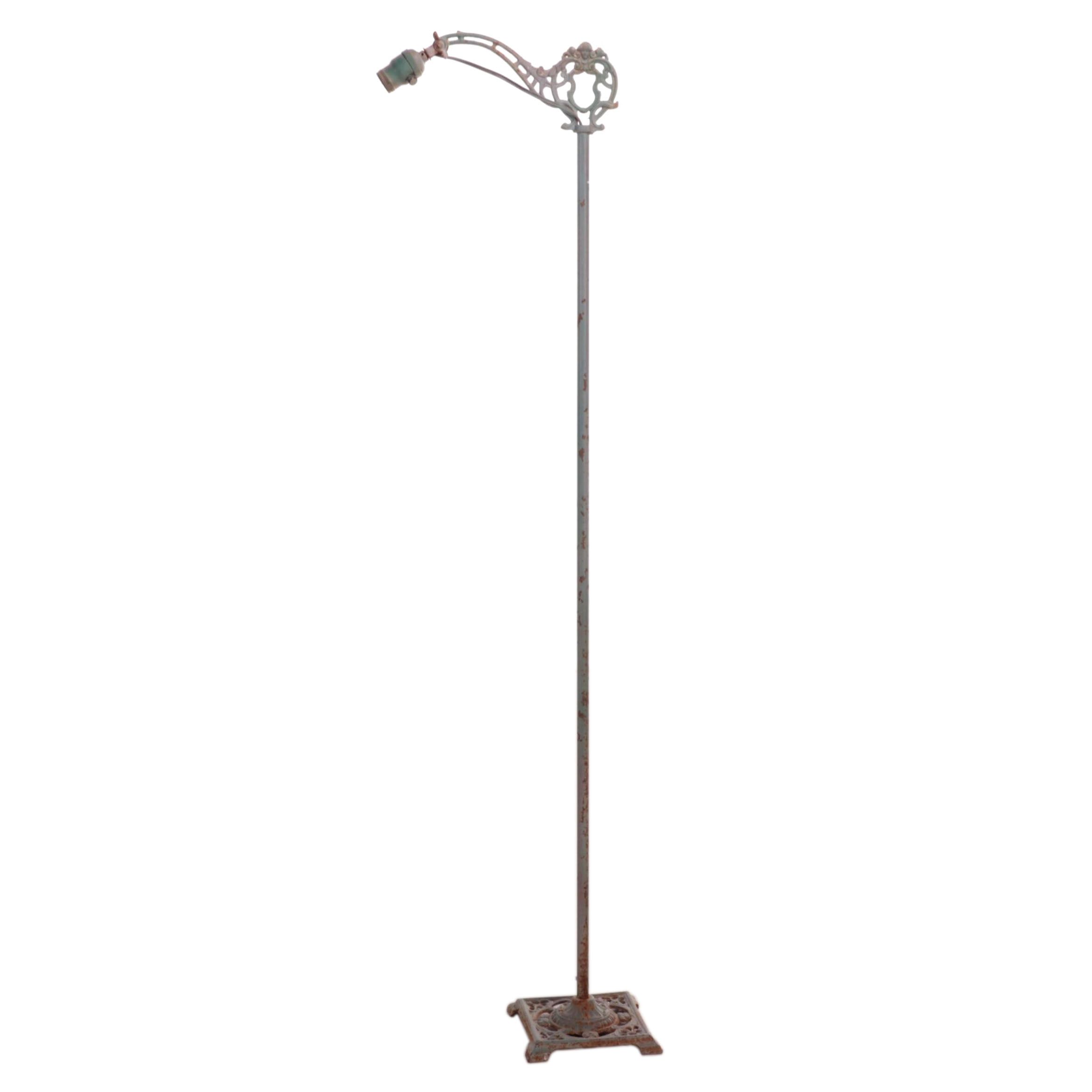 Victorian Style Cast Iron Bridge Floor Lamp, 20th Century