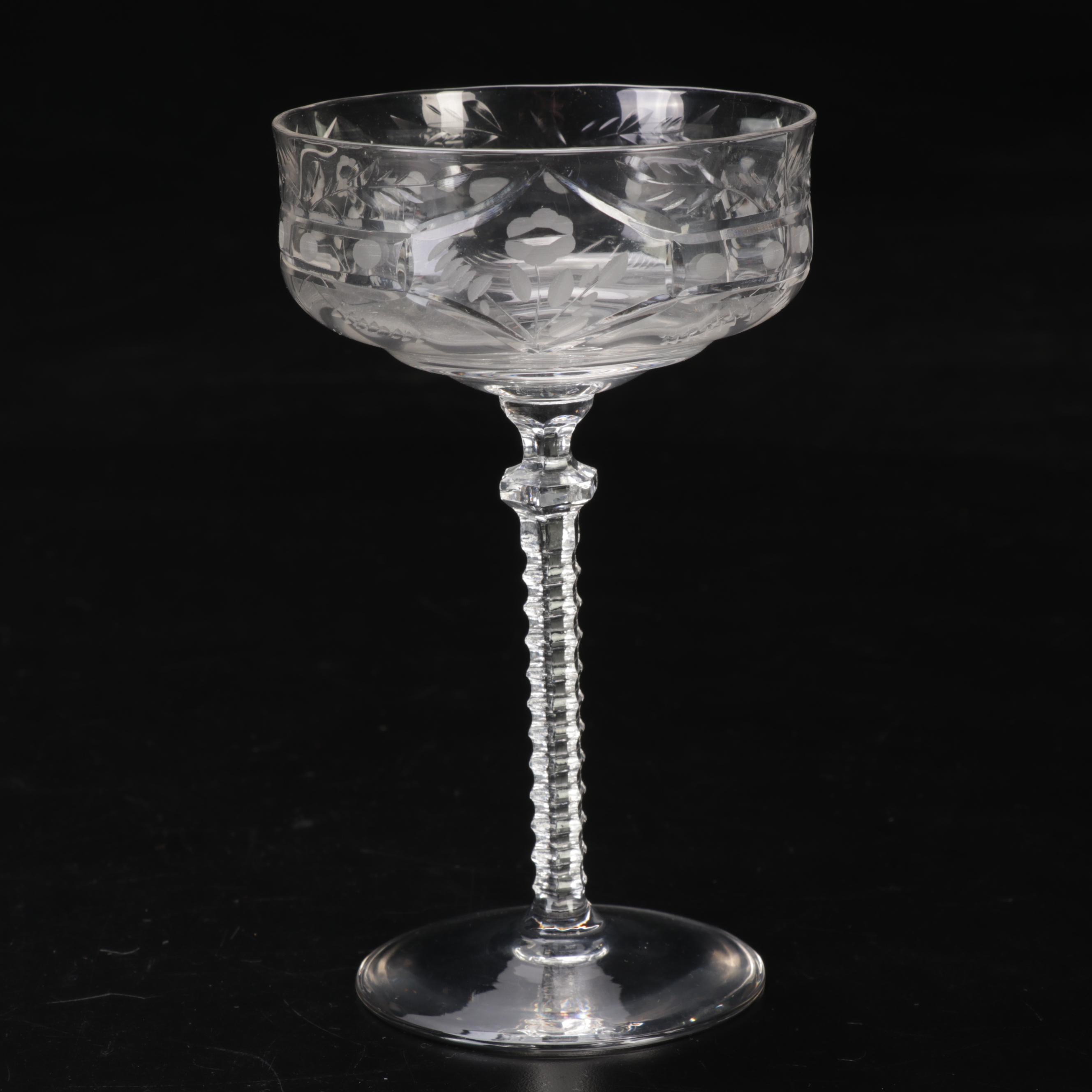 Rock Sharpe "Halifax" Goblets, Wine Glasses, Champagne Coupes and Cocktail Glass