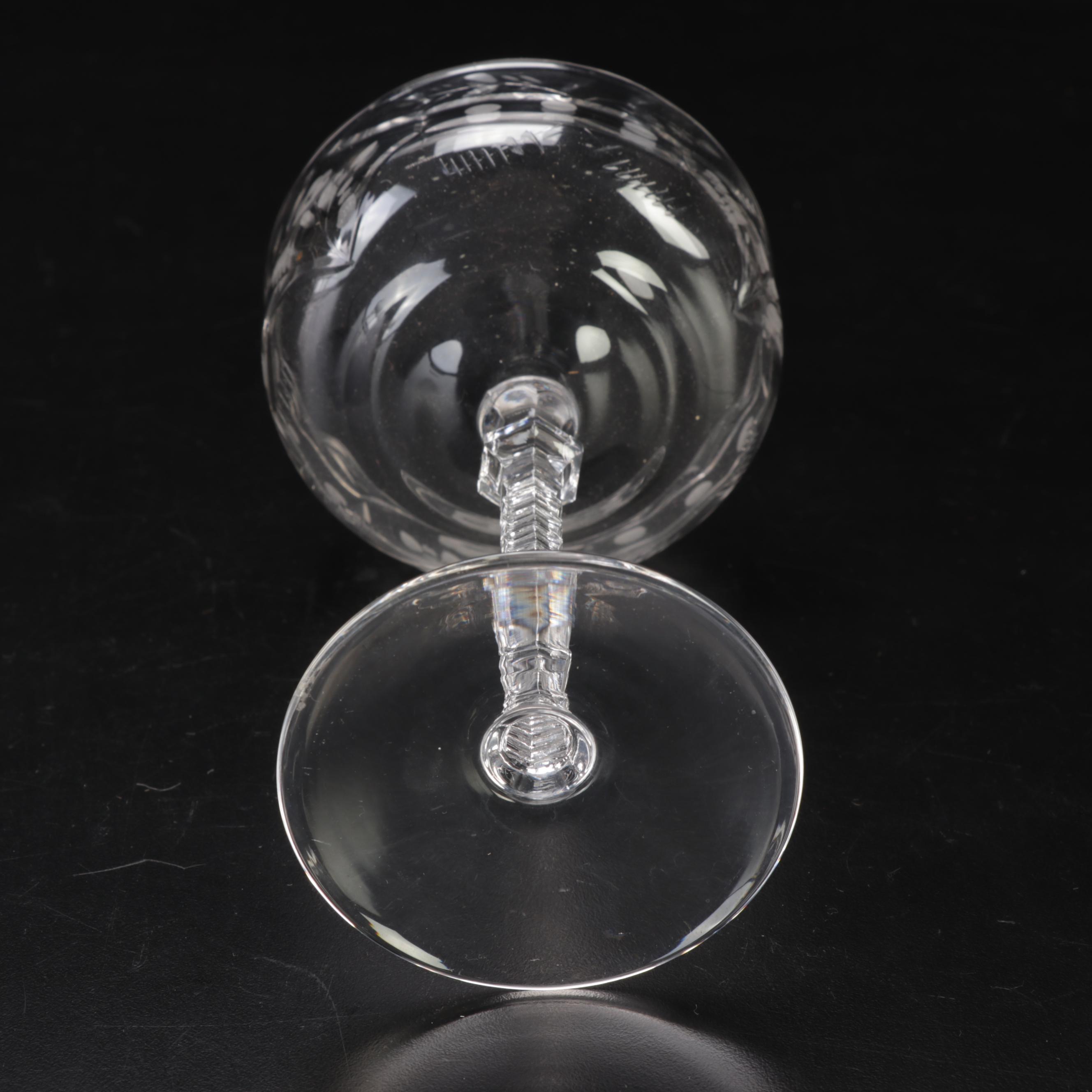 Rock Sharpe "Halifax" Goblets, Wine Glasses, Champagne Coupes and Cocktail Glass