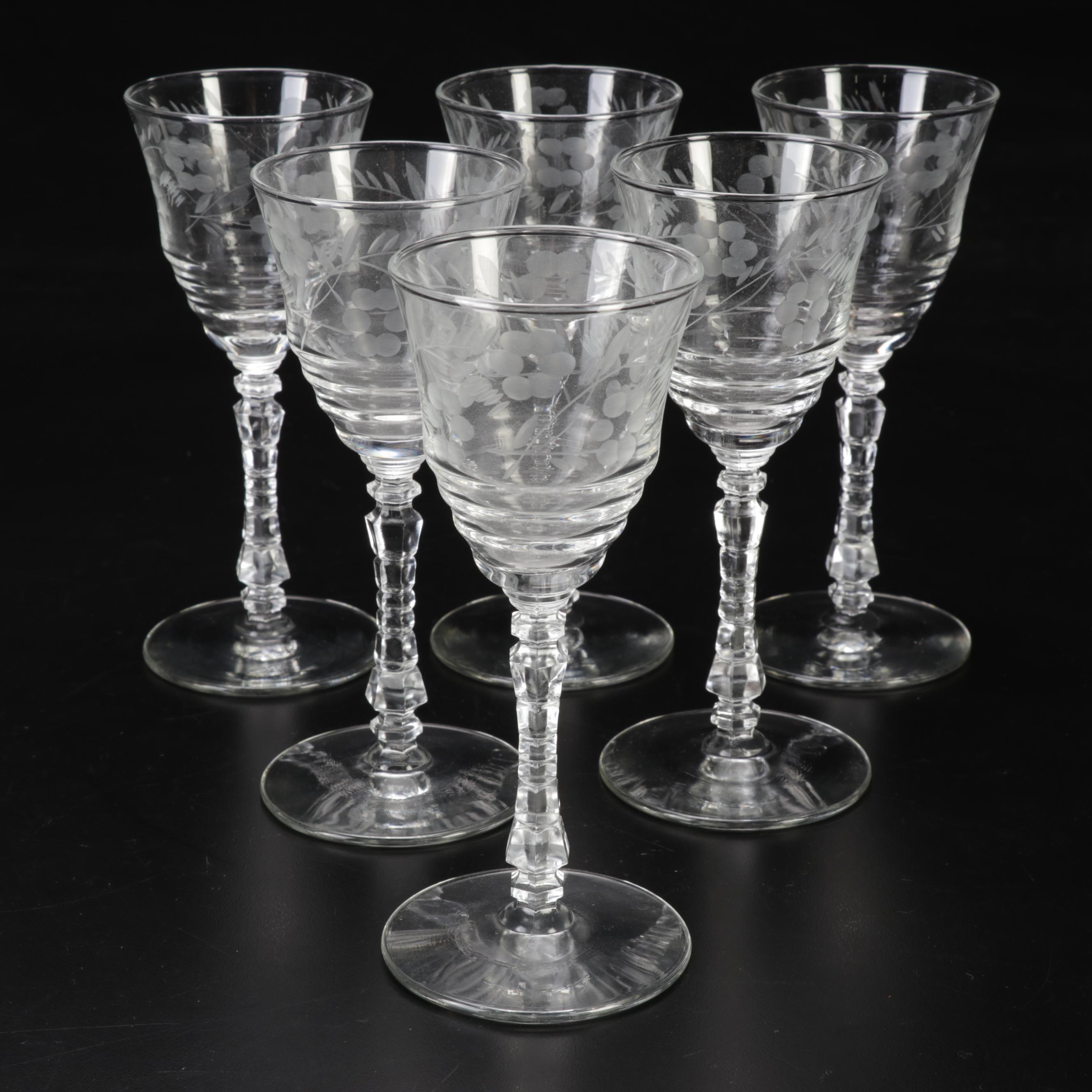 Rock Sharpe "Halifax" Goblets, Wine Glasses, Champagne Coupes and Cocktail Glass