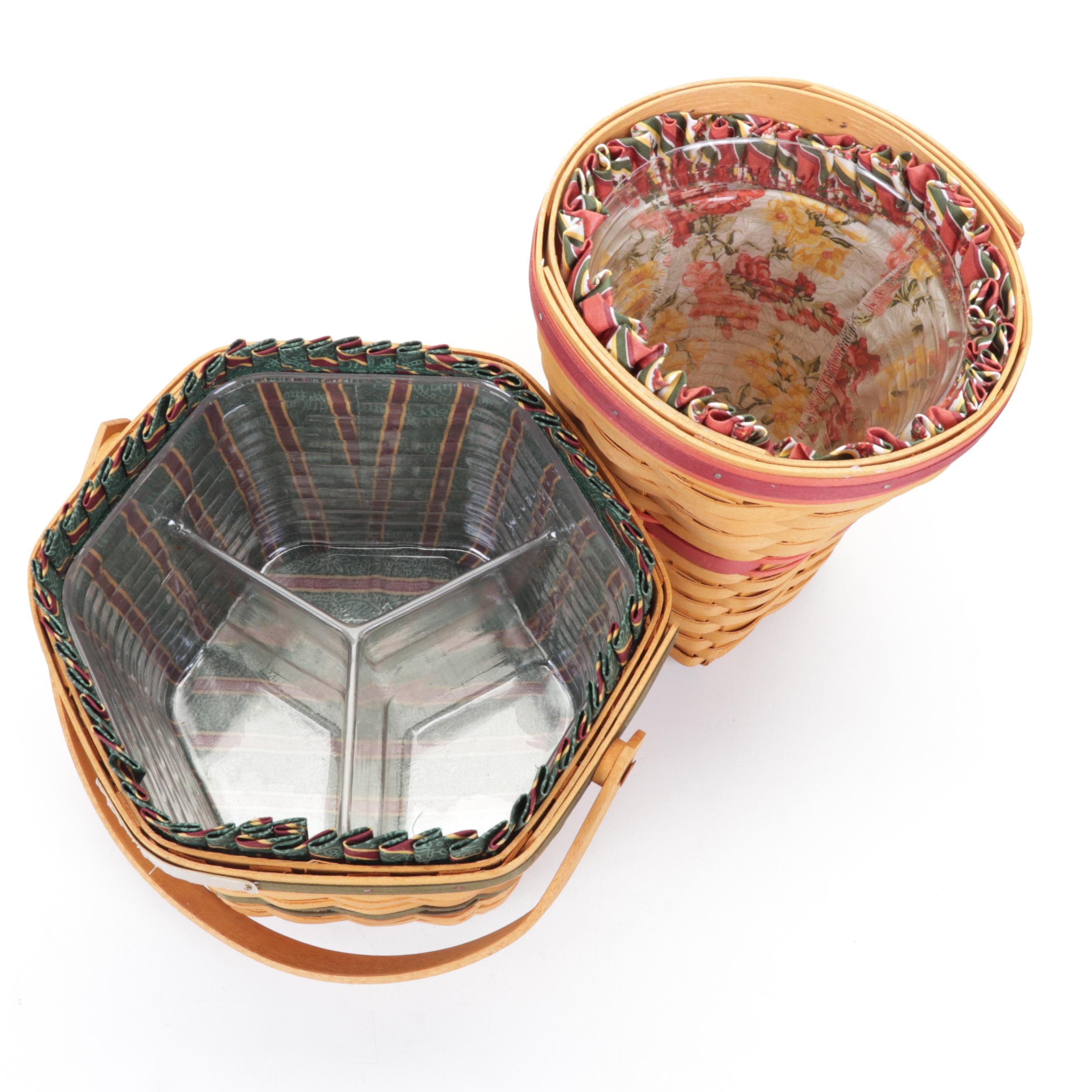 Longaberger and Royce Craft Basket Collection With Liners