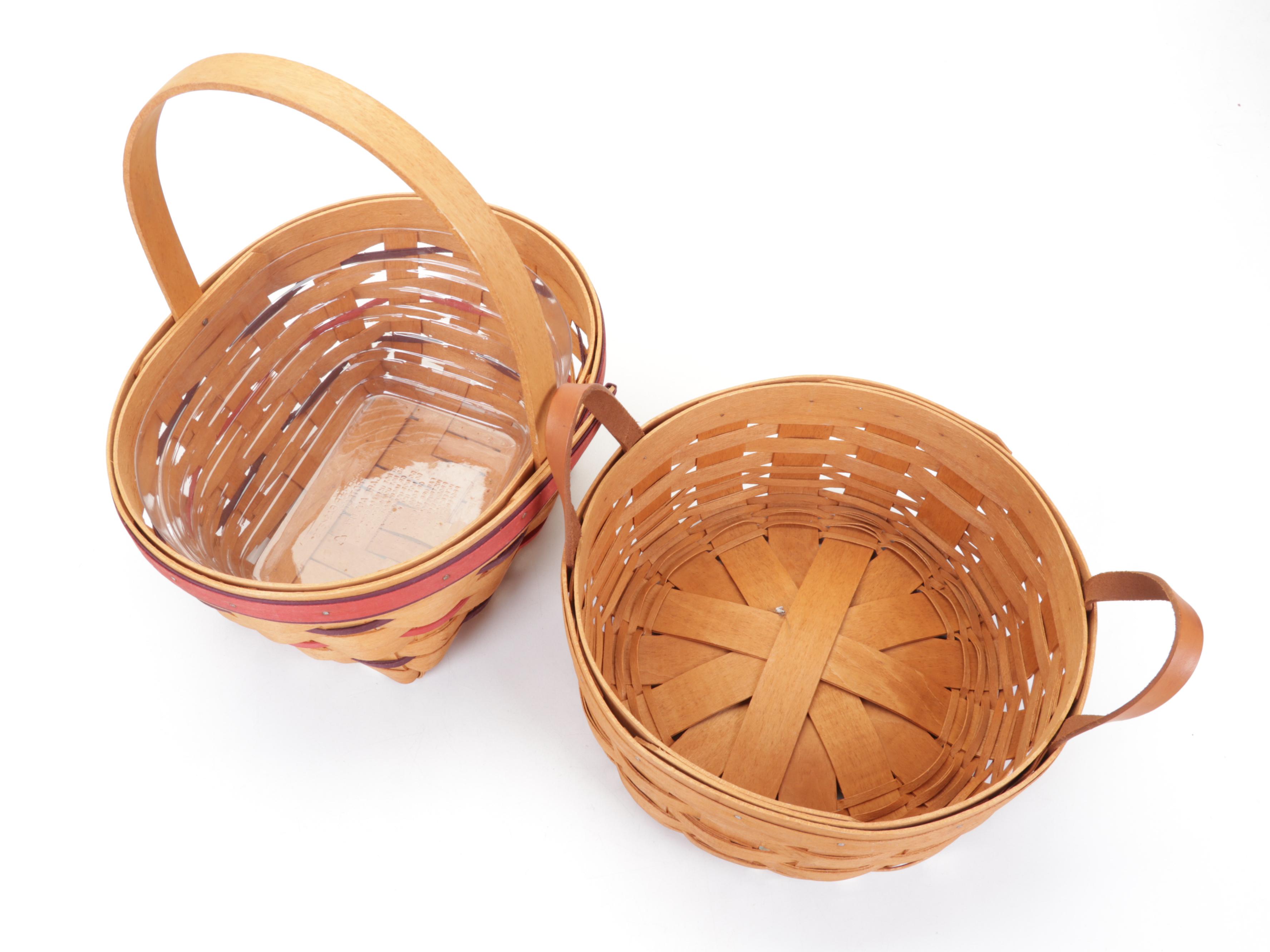 Longaberger and Royce Craft Basket Collection With Liners