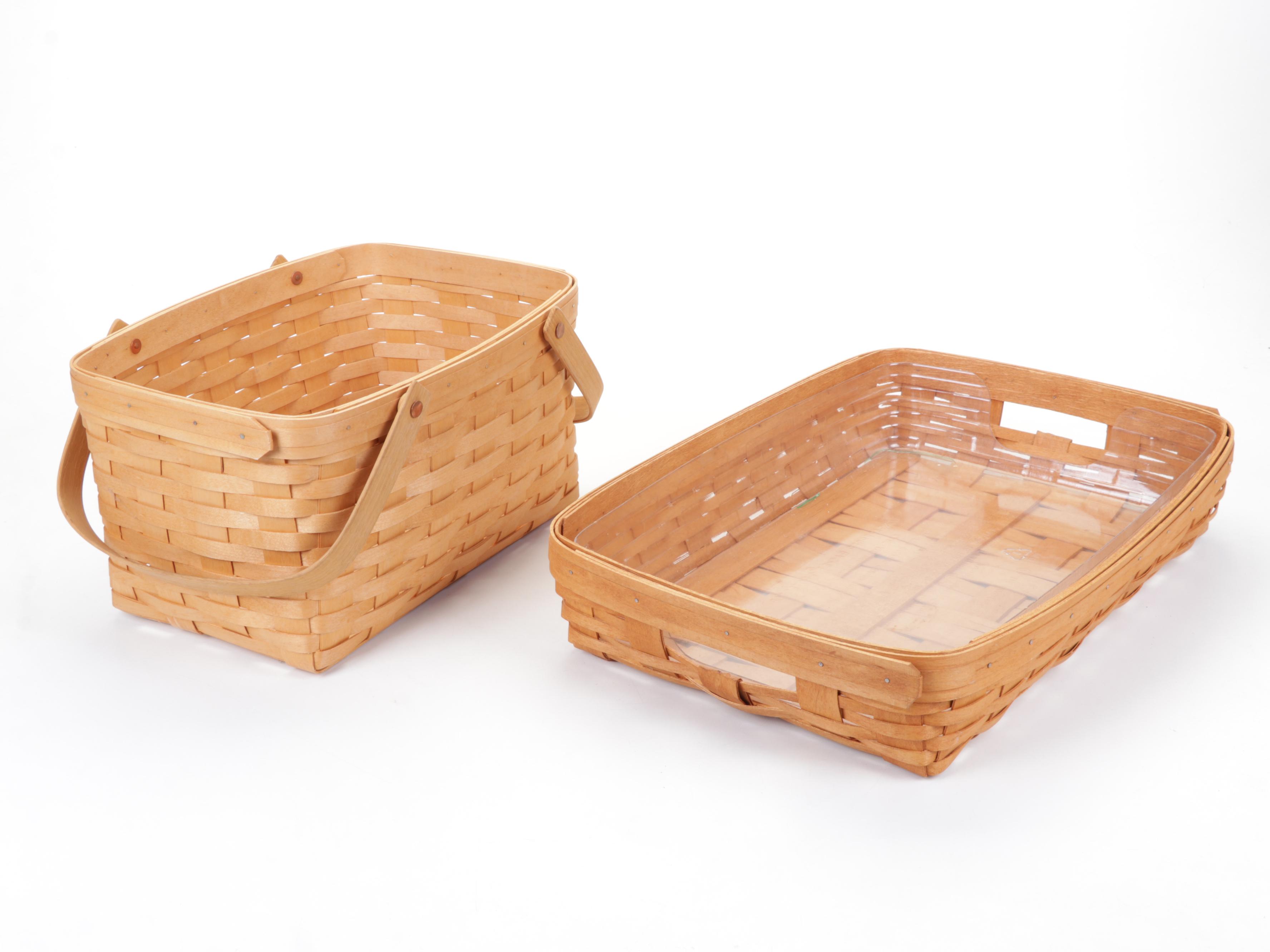 Longaberger and Royce Craft Basket Collection With Liners
