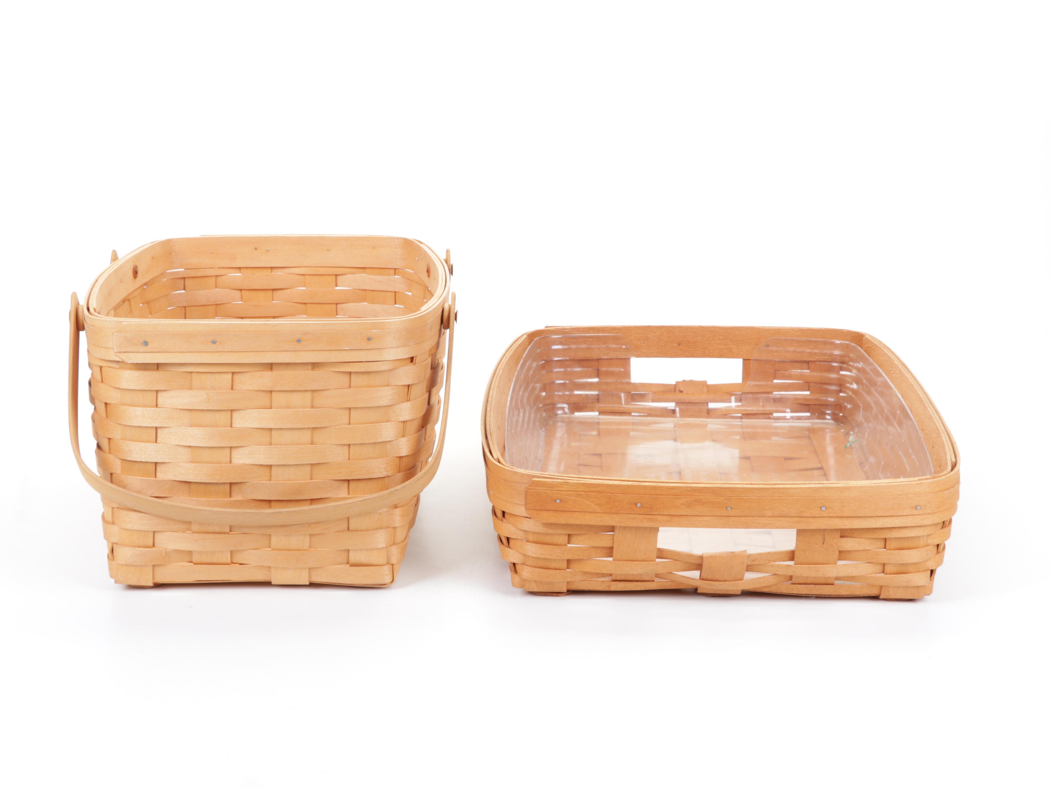 Longaberger and Royce Craft Basket Collection With Liners