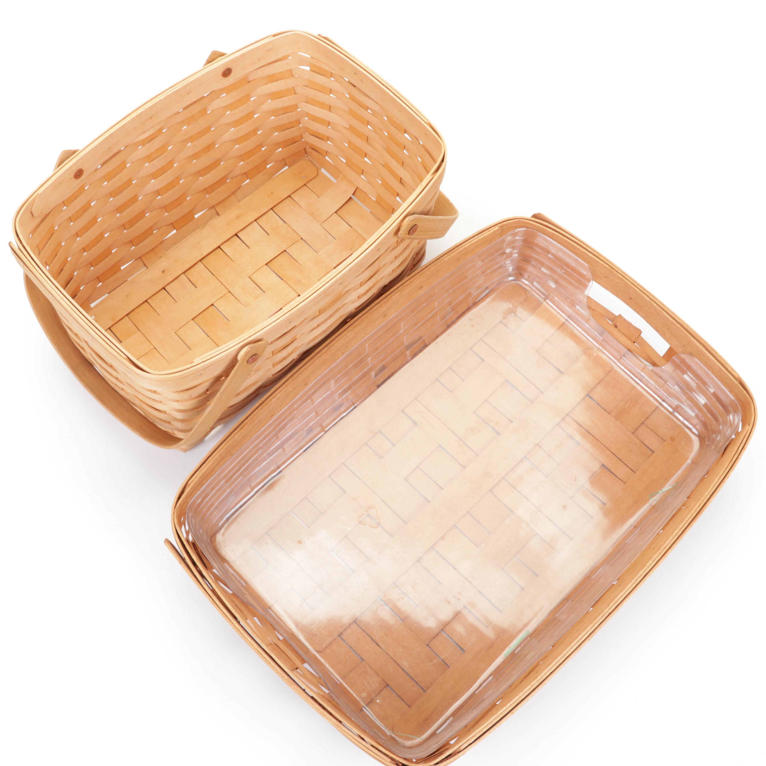 Longaberger and Royce Craft Basket Collection With Liners