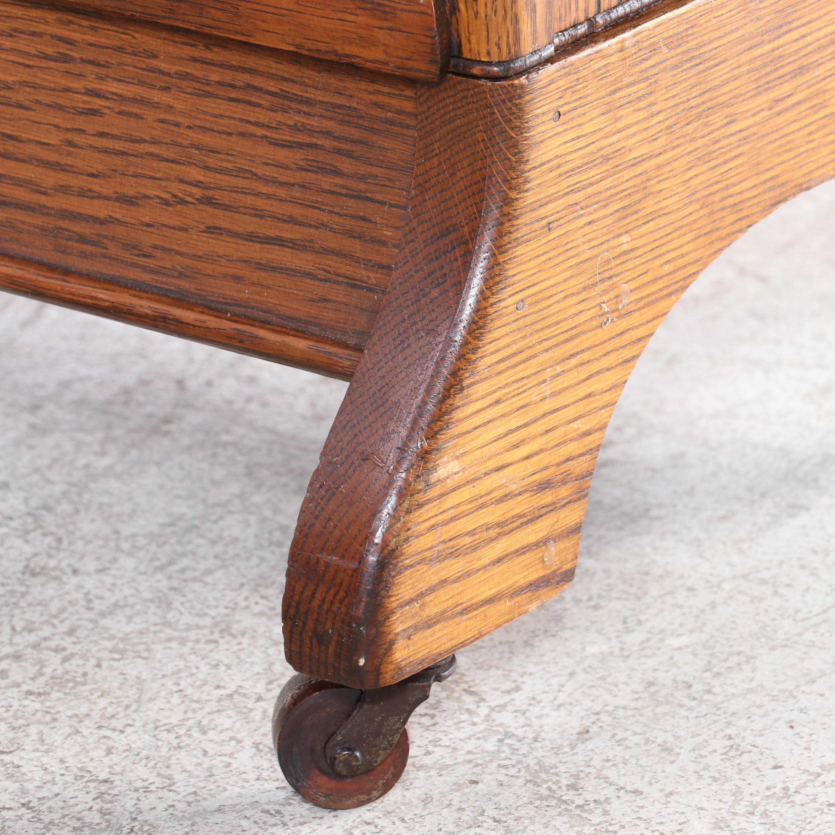 Skandia Furniture Co. "The Viking" Oak Three-Stack Barrister's Bookcase