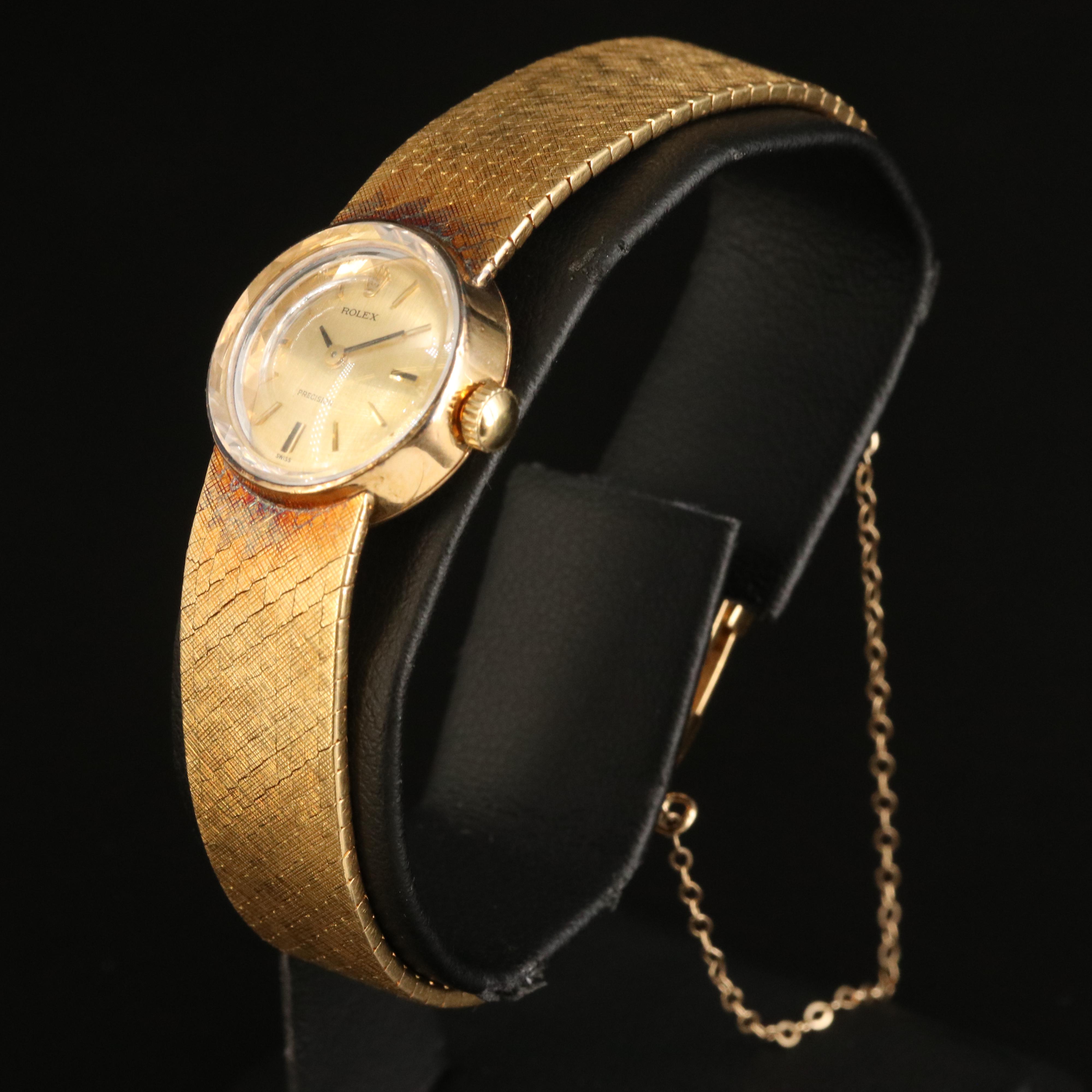 18K Rolex Precision Stem Wind Watch