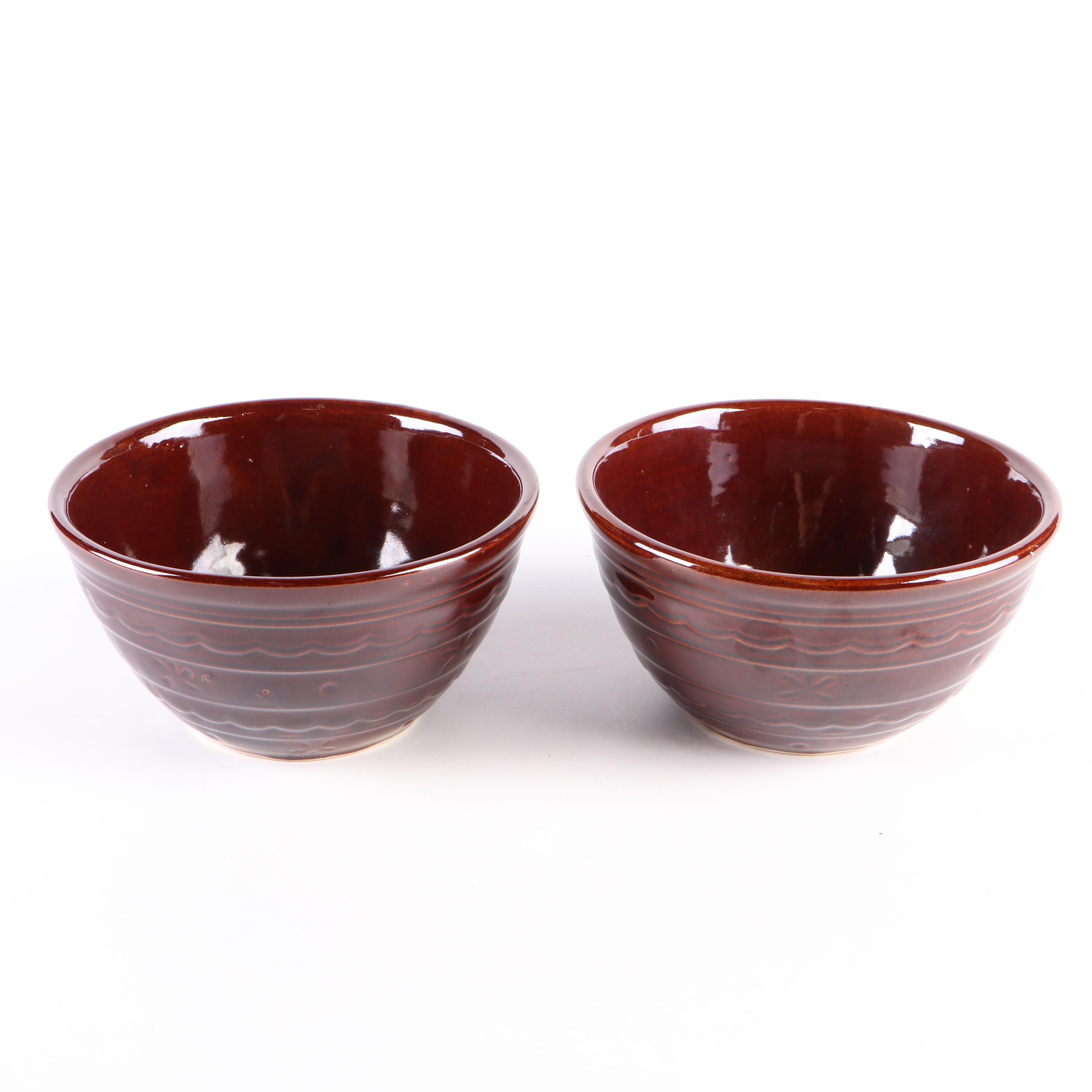 Mar-Crest Stoneware Mixing Bowls and Casseroles