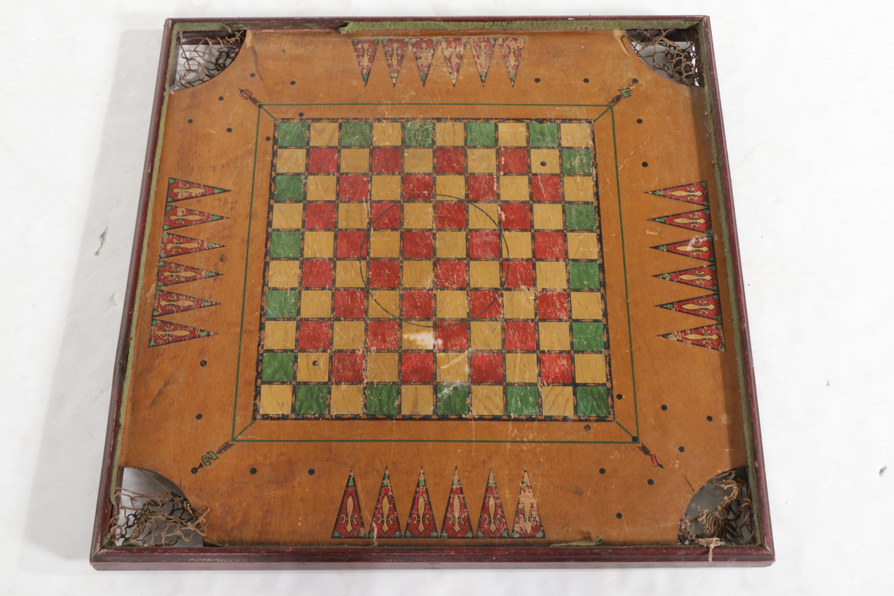 Archarena Combination Star Game Board, 1900s
