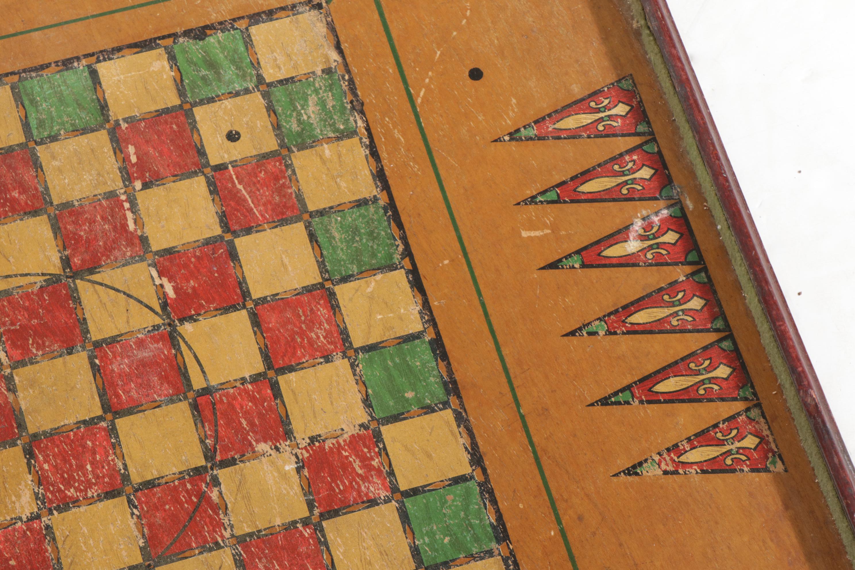 Archarena Combination Star Game Board, 1900s