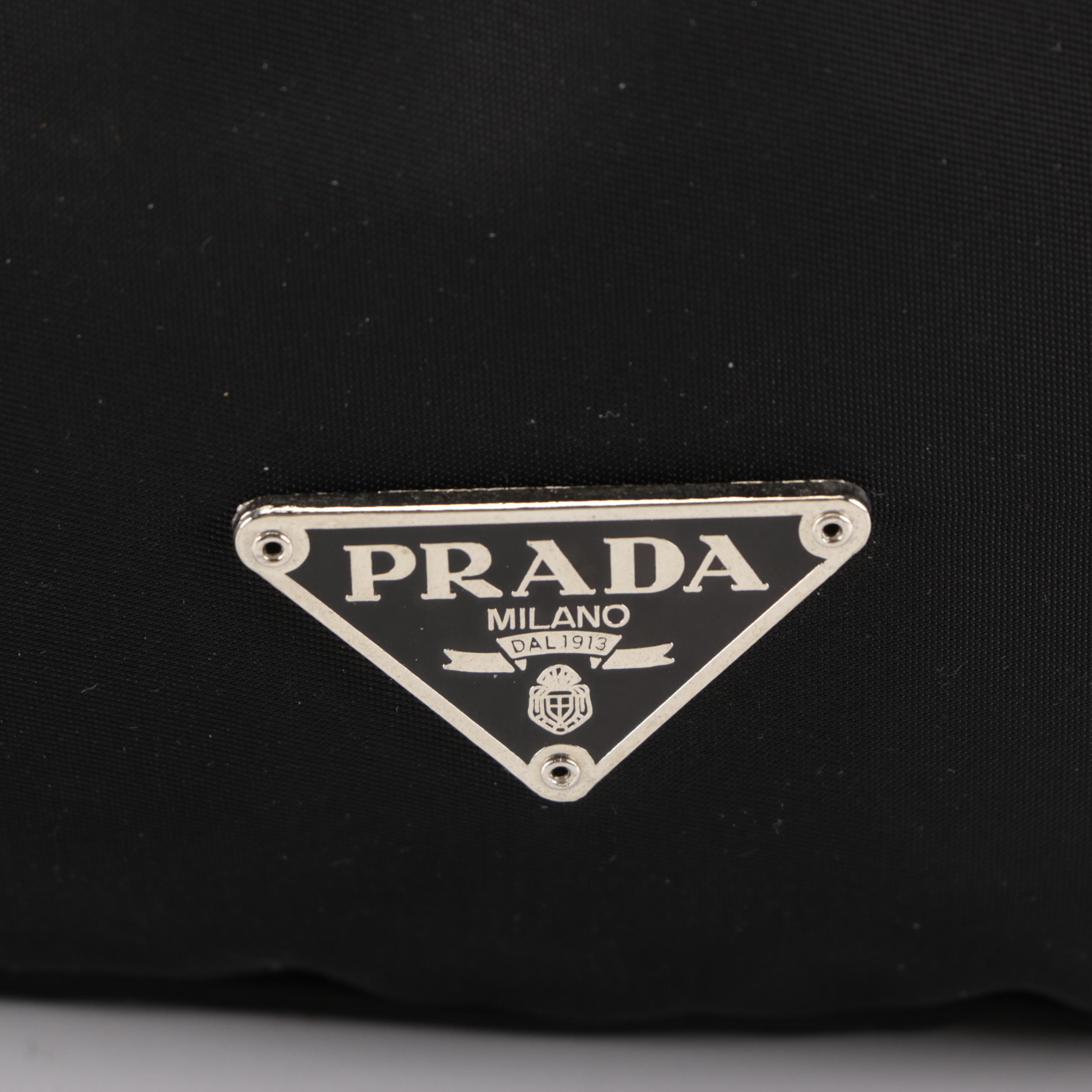Prada Tessuto Belt Bag in Black Nylon