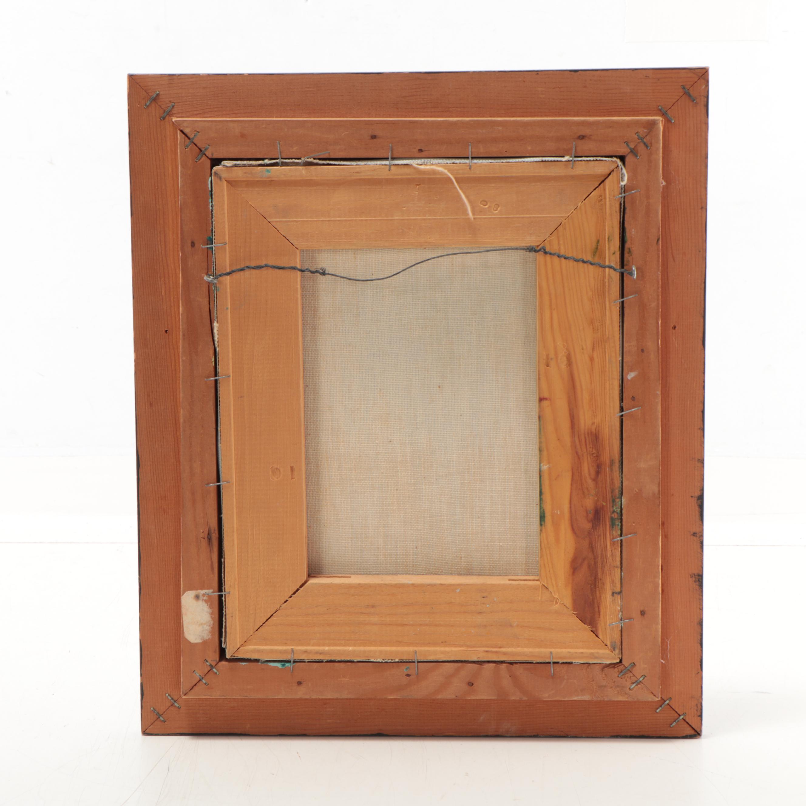 Oil Painting of Waterfall Landscape