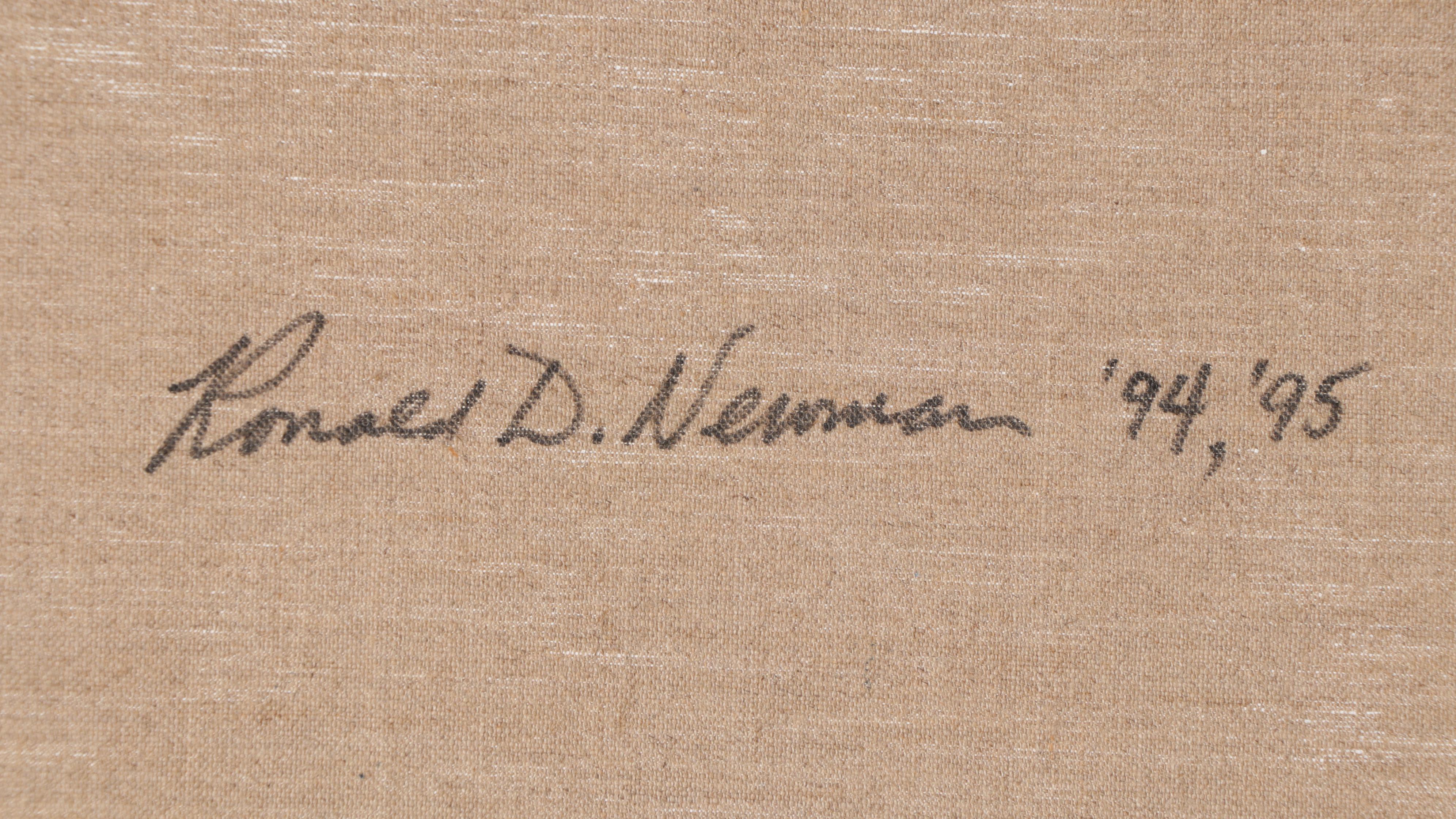 Ronald D. Newman Large-Scale Landscape Oil Painting "Angelic View"