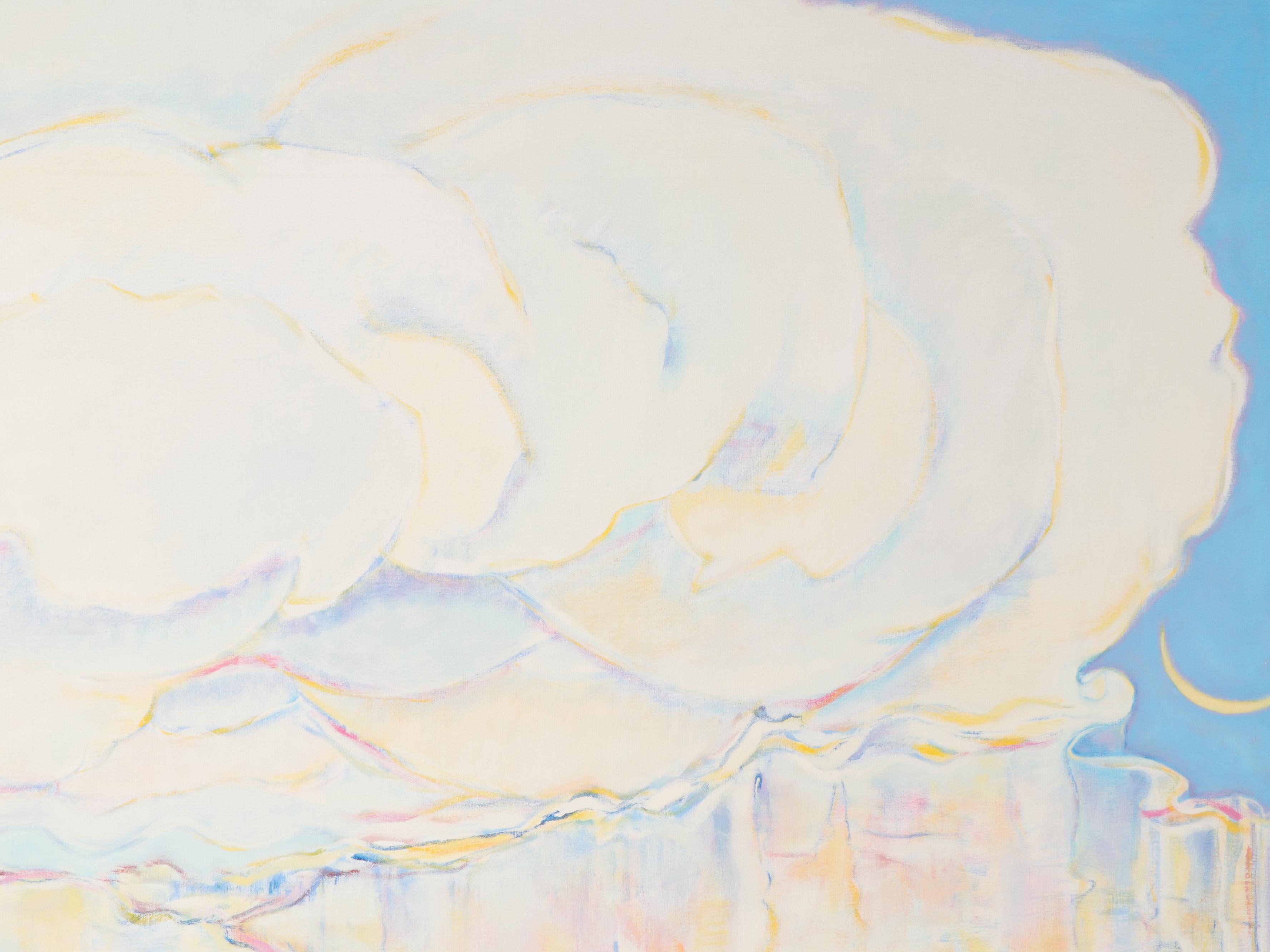 Ronald D. Newman Large-Scale Landscape Oil Painting "Angelic View"