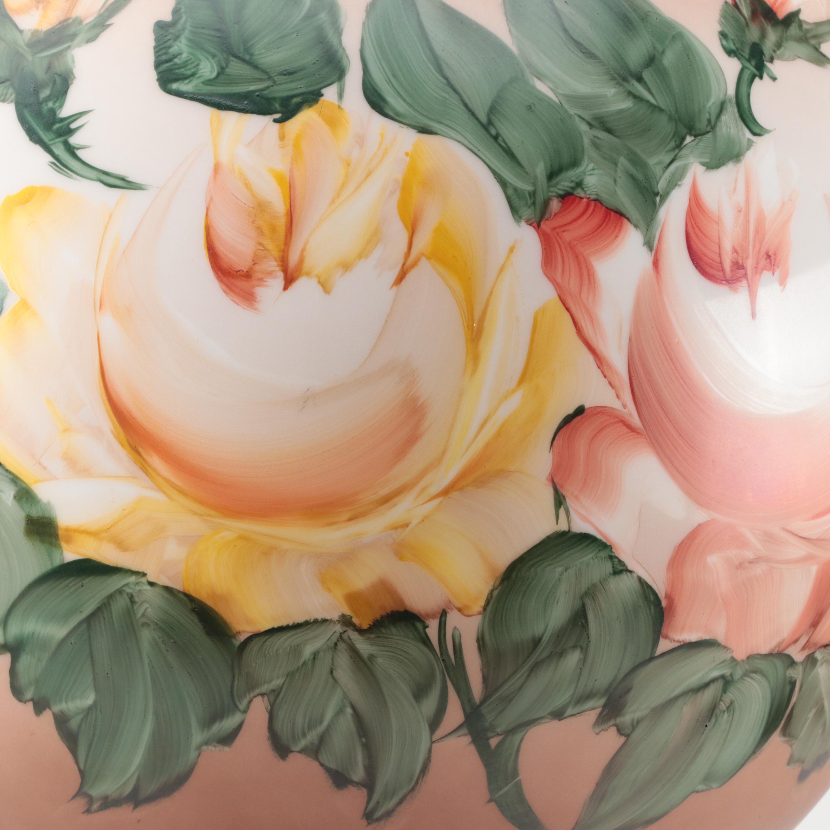 Gold Painted Spelter Cherub Parlor Oil Lamp, Late 19th Century, Adapted