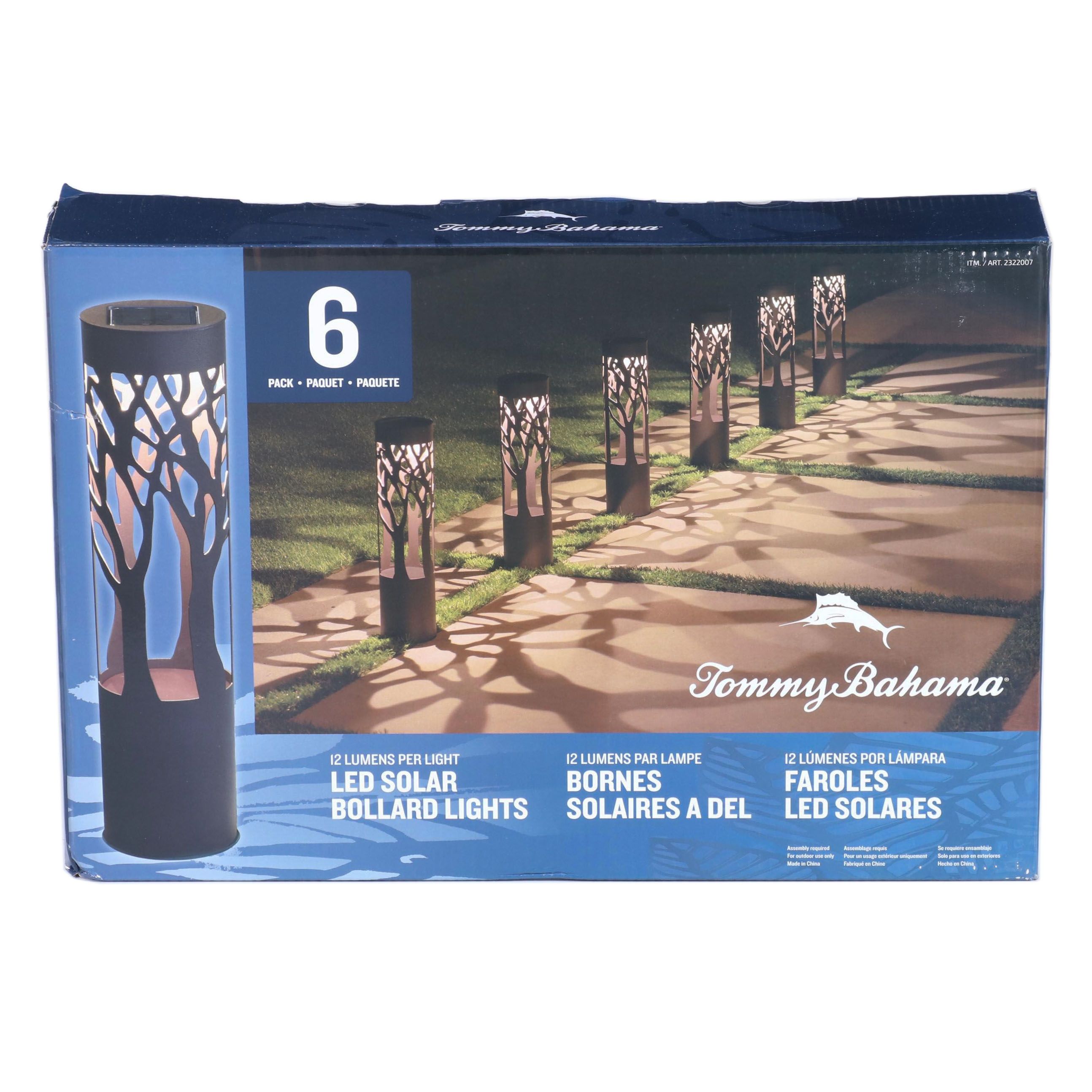 Tommy Bahama Solar LED Pathway Bollard Lights