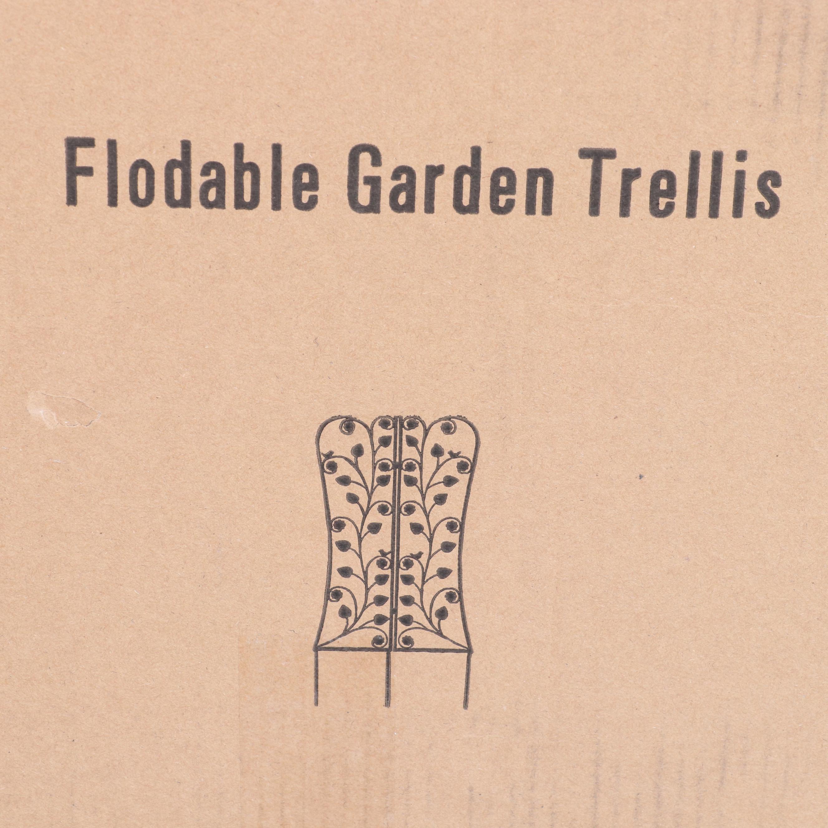 Stylecraft Bronze Finish Foldable Steel Garden Trellis